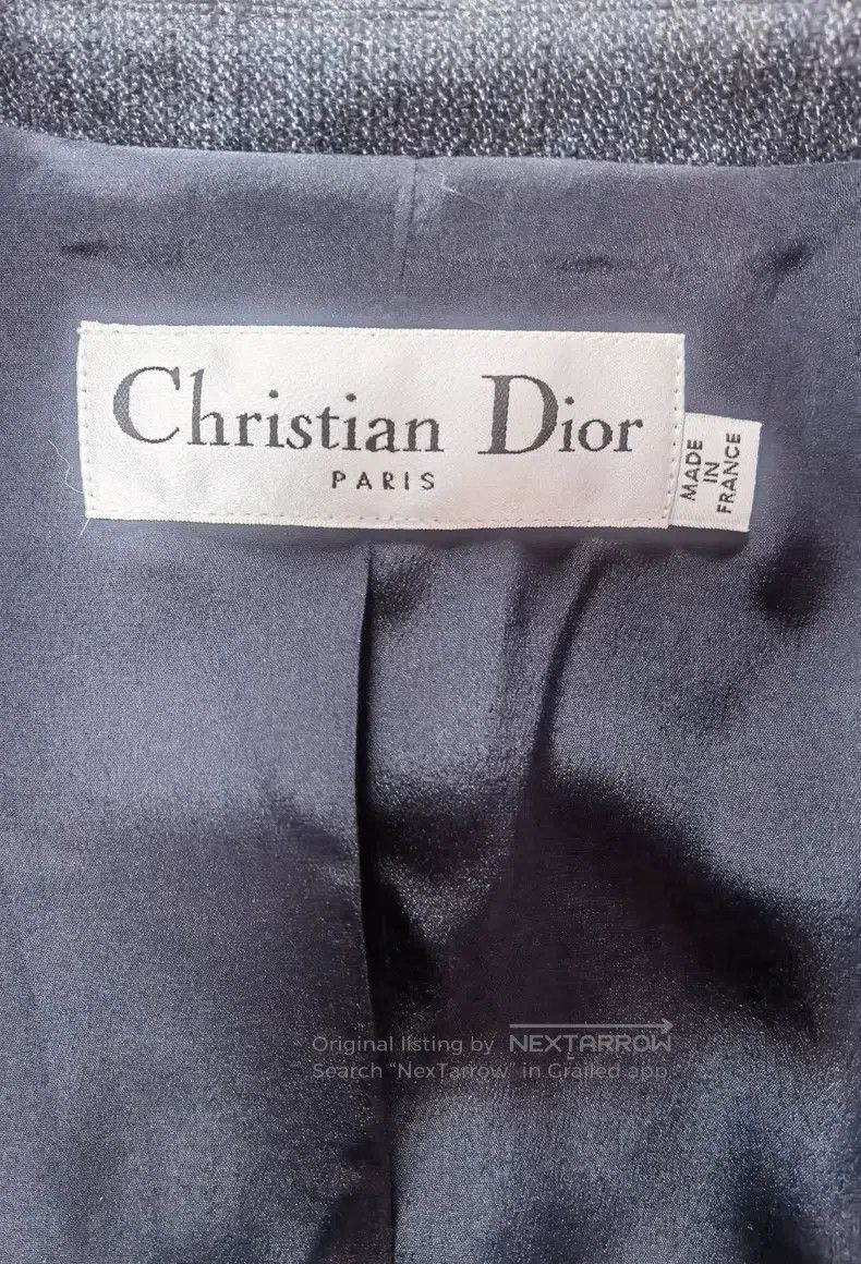Dior Dior Linen wool gray-blue suit waist jacket Size XXS / US 00 / IT 34 - 7 Thumbnail