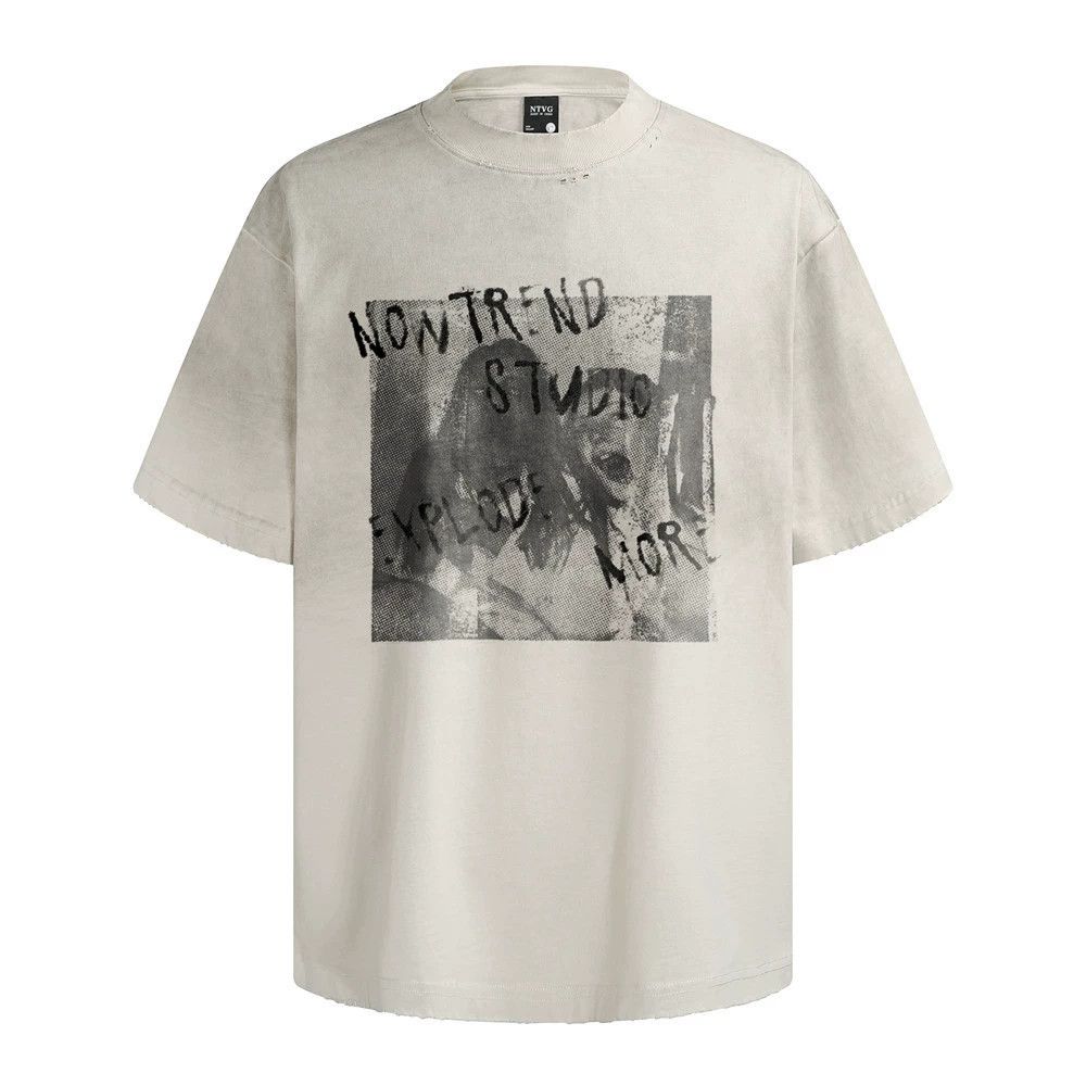 Japanese Brand Vintage character distressed and dirty loose cotton T-shirt Size US M / EU 48-50 / 2 - 1 Thumbnail