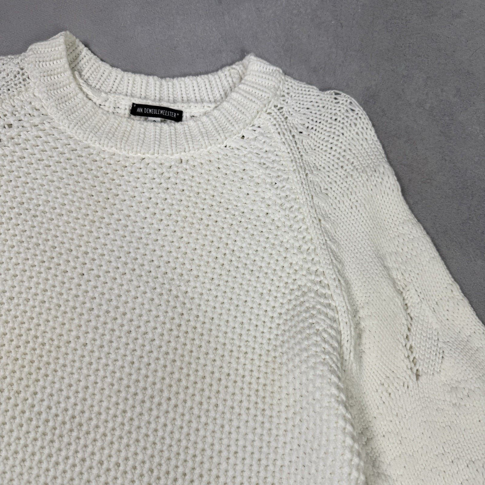 Ann Demeulemeester Ann Demeulemeester Men White Sweater Size S Oversized Size US S / EU 44-46 / 1 - 5 Thumbnail