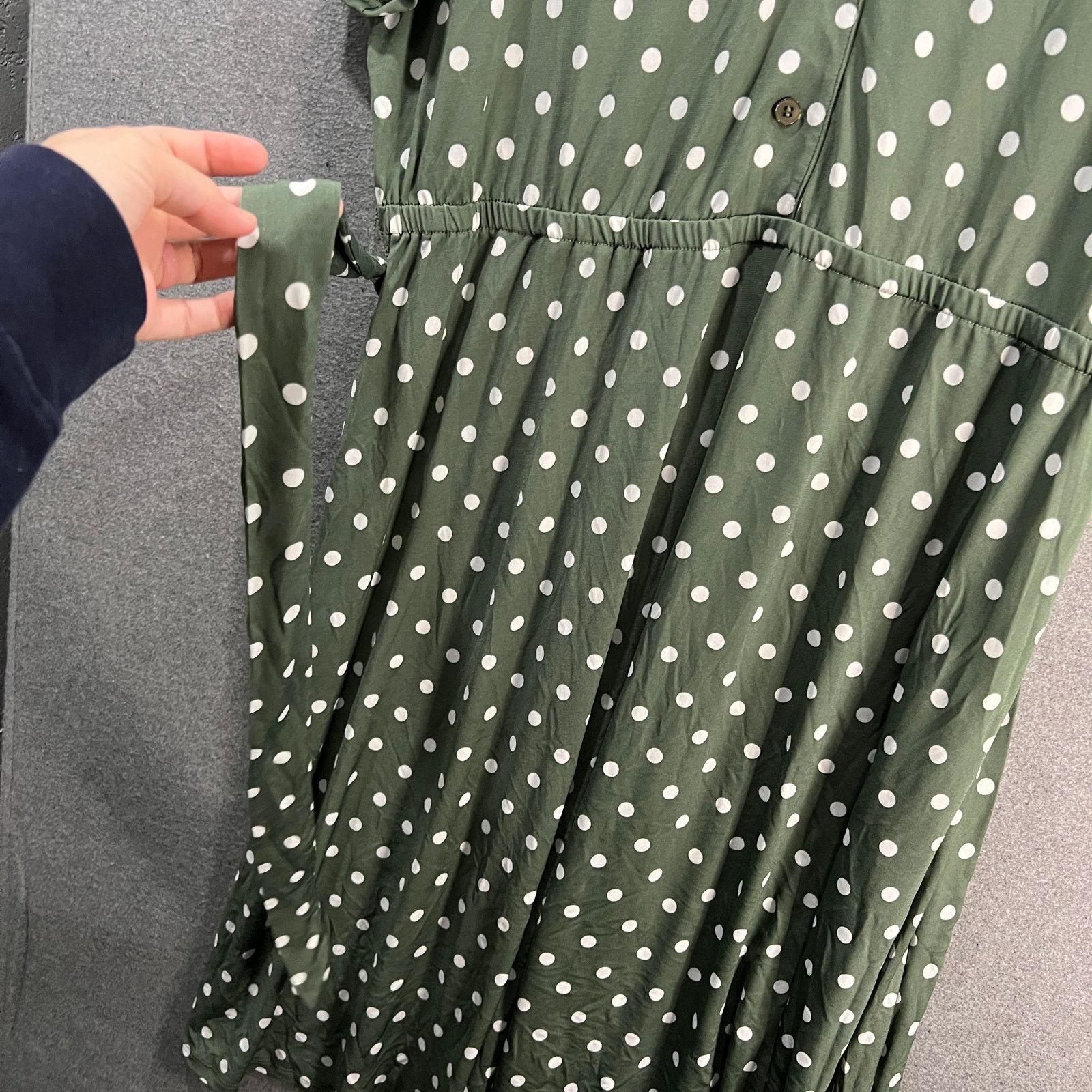 Other Girl With Curves Regular Collared Knit Midi Shirt Dress Size XL / US 12-14 / IT 48-50 - 7 Thumbnail