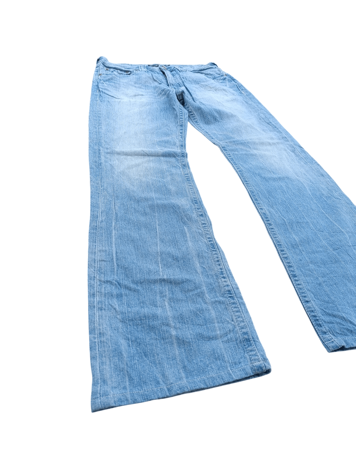 Japanese Brand 💥 Vintage 90s Style Uniqlo Washed Regular Fit Bootcut Jeans Size US 30 / EU 46 - 2 Thumbnail