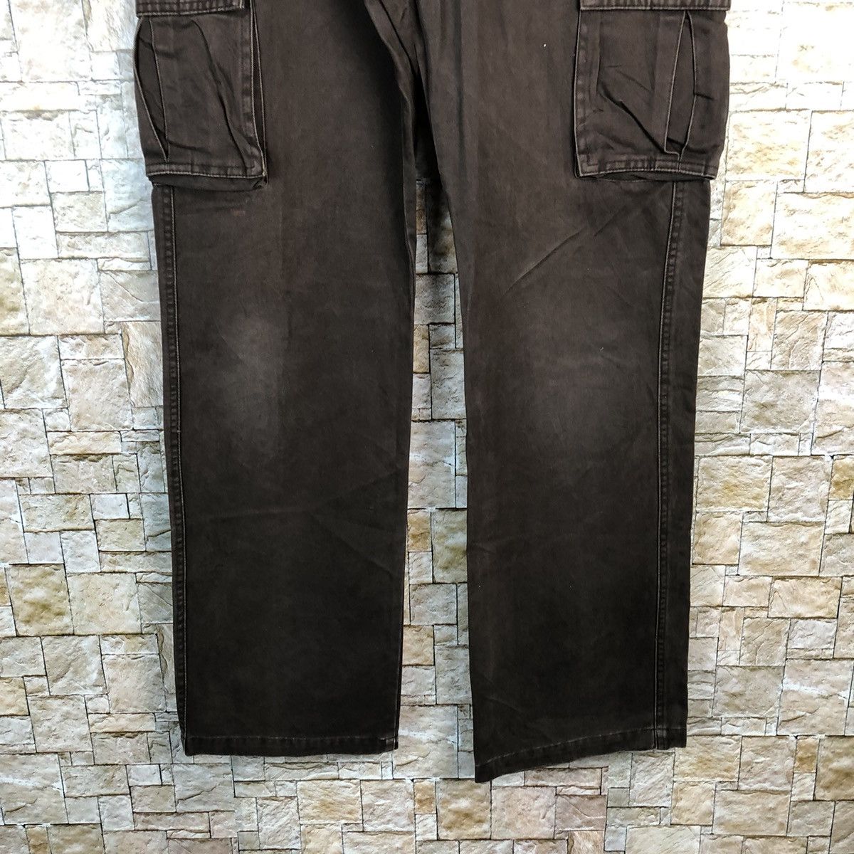 Japanese Brand Uniqlo Dark Brown Cargo Multipocket Pants #A615 Size US 32 / EU 48 - 6 Thumbnail