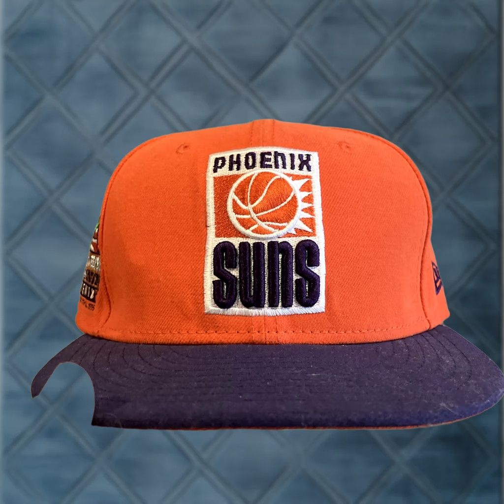 New Era VINTAGE New Era PHOENIX SUNS 1995 ALL STAR GAME Hat 7 1/4 Orange Mens Stars Baseball Cap NWOT RARE Size ONE SIZE - 1 Thumbnail