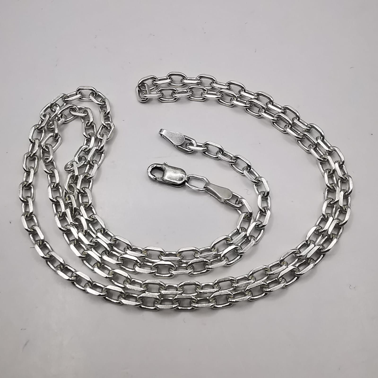 Vintage Jewelry Chain Necklece925 Sterling Silver 1331g
