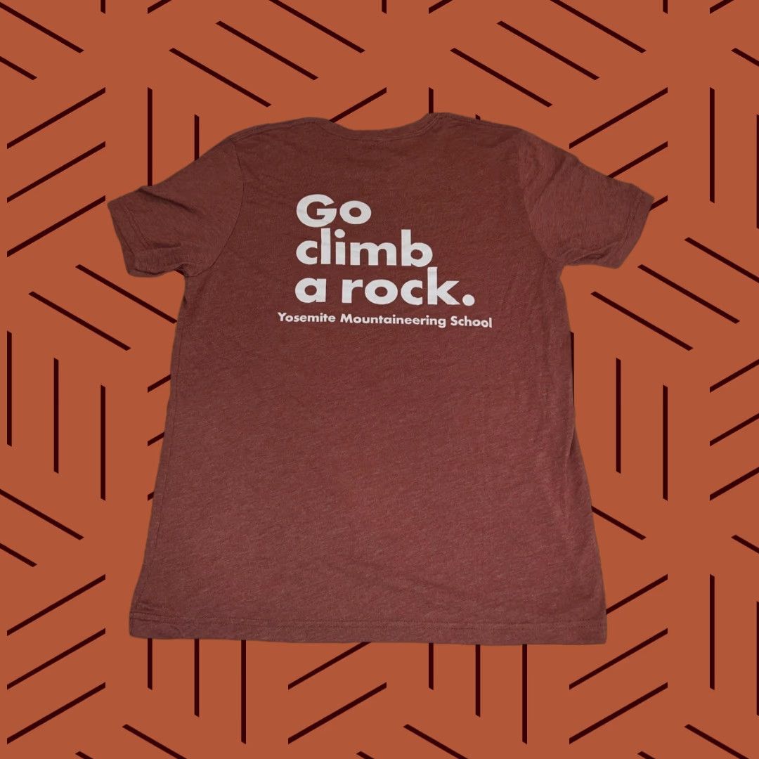Logo 7 VINTAGE Rare Yosemite Mountaineering School Logo Shirt L Orange Unisex Adults Rock Climber Short Sleeve Crew Neck Rust 70s Graphic Print Shirt Size US L / EU 52-54 / 3 - 1 Thumbnail