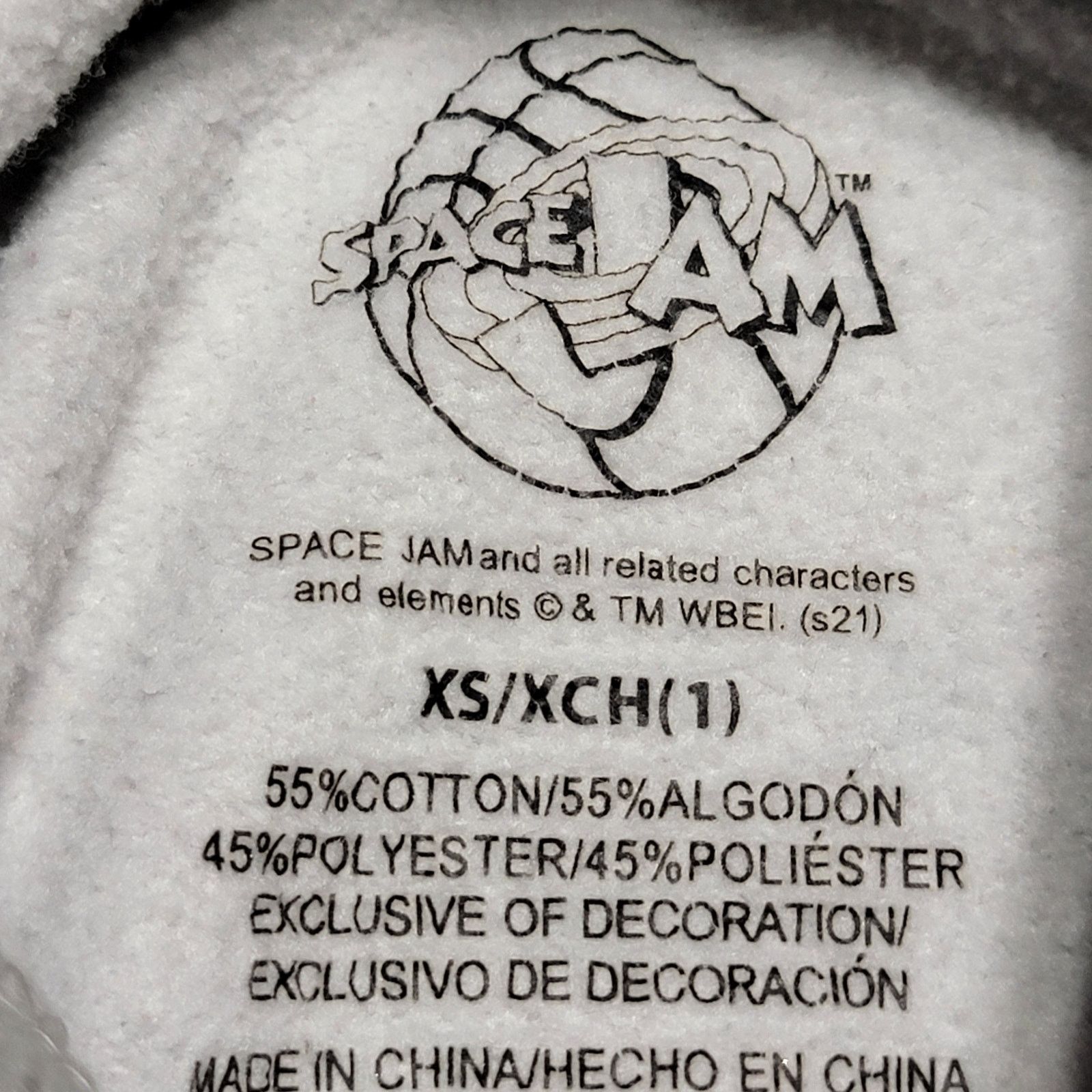 Other Space Jam LS Grey Unisex Hoodie Tune Squad Design - Size XS Size XS / US 0-2 / IT 36-38 - 6 Thumbnail