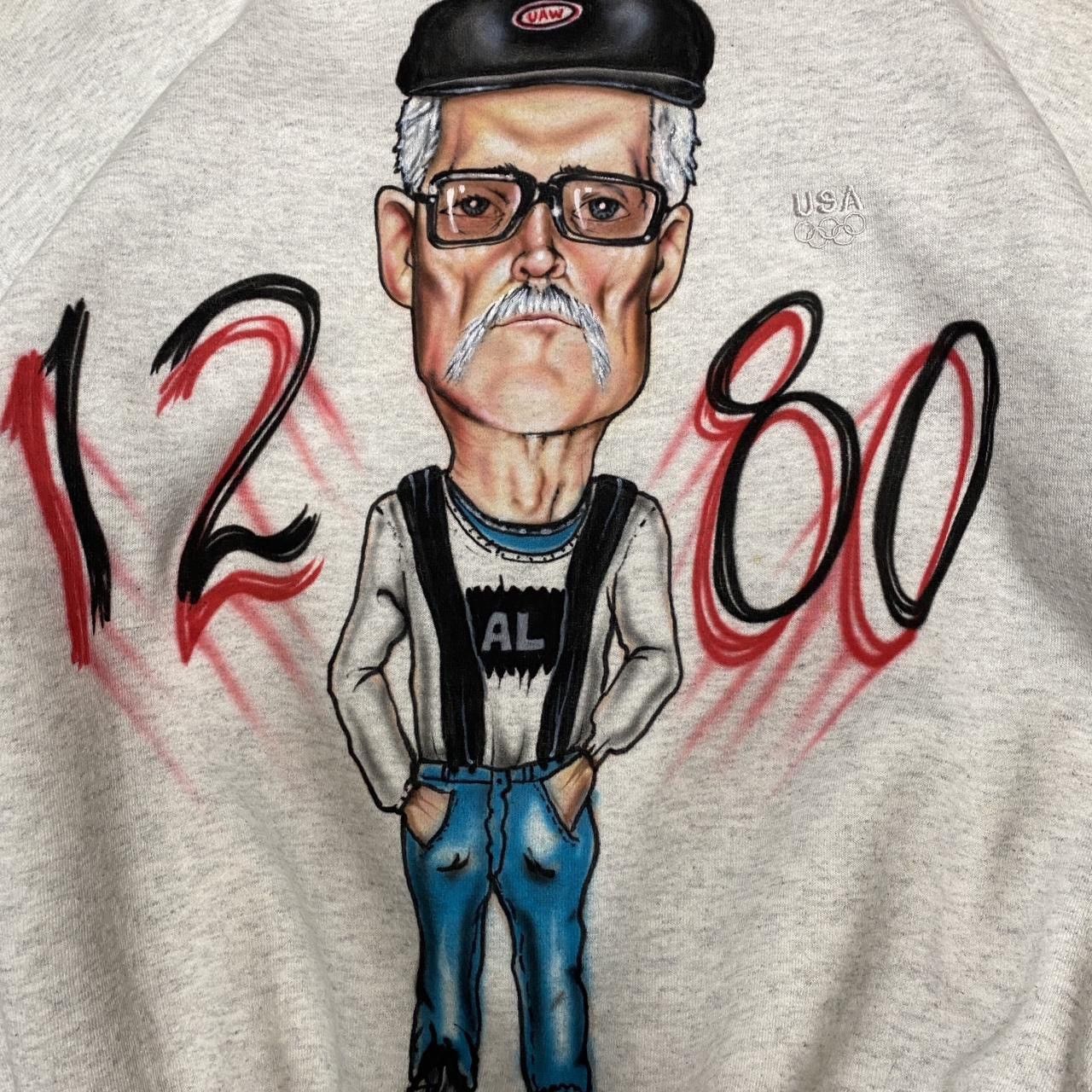 Other Vintage spray paint old man graphic crewneck sweat shirt Size US L / EU 52-54 / 3 - 2 Thumbnail