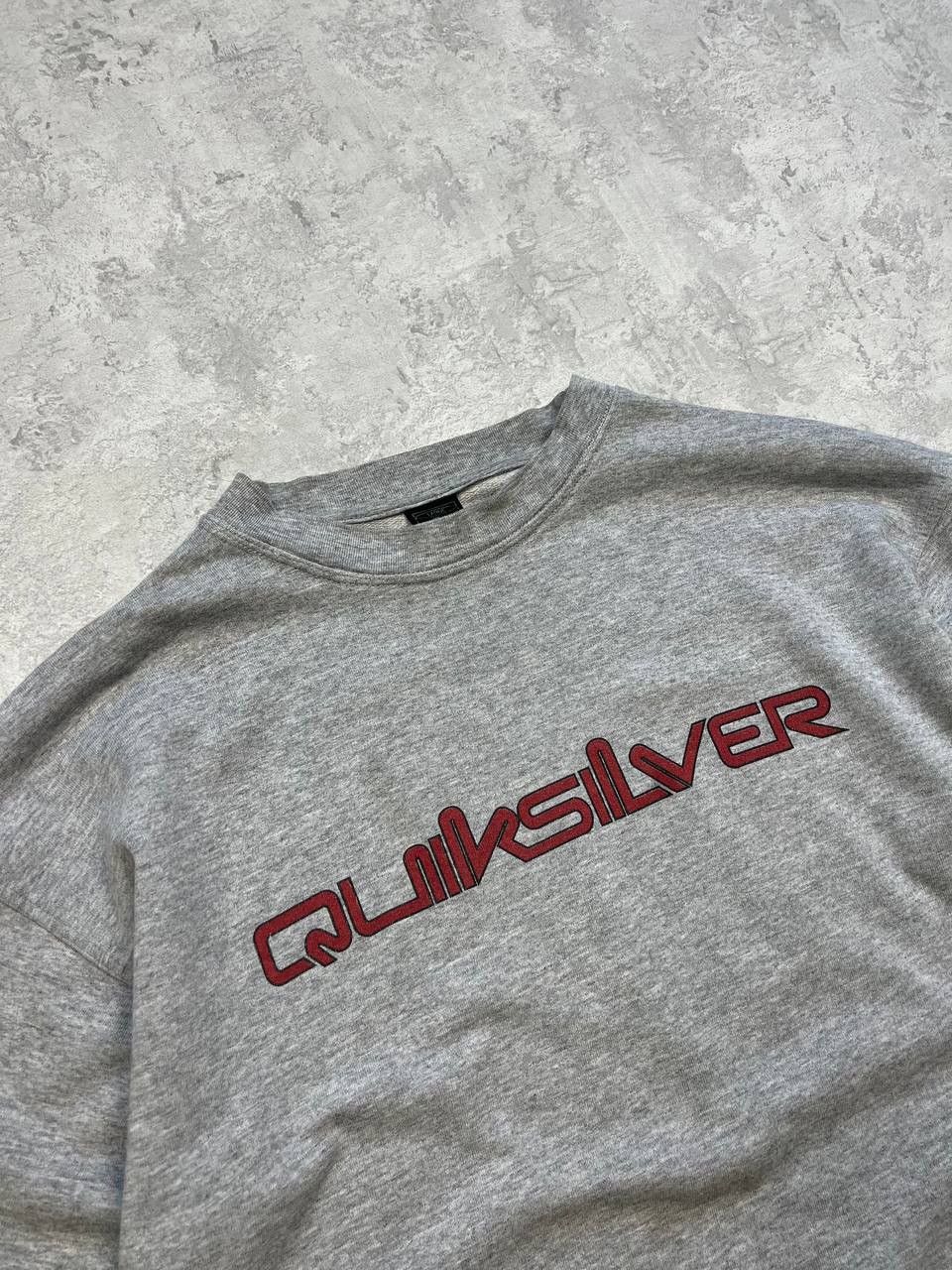 Quiksilver Vintage Quiksilver Gray Sweatshirt Big Logo Size US XL / EU 56 / 4 - 4 Thumbnail