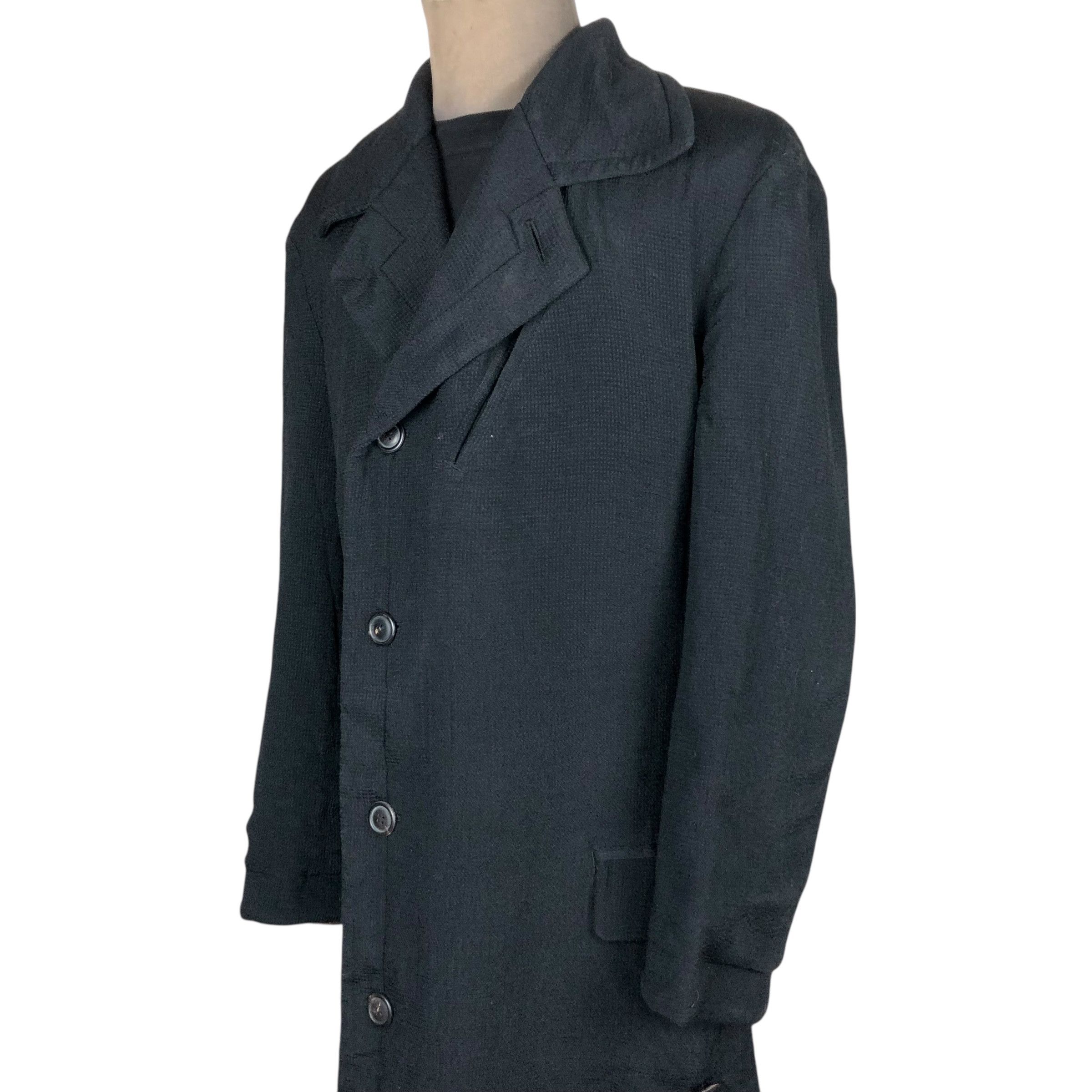 Issey Miyake Vintage Issey Miyake Men A/W 1995 Double Breasted Overcoat Size US L / EU 52-54 / 3 - 4 Thumbnail