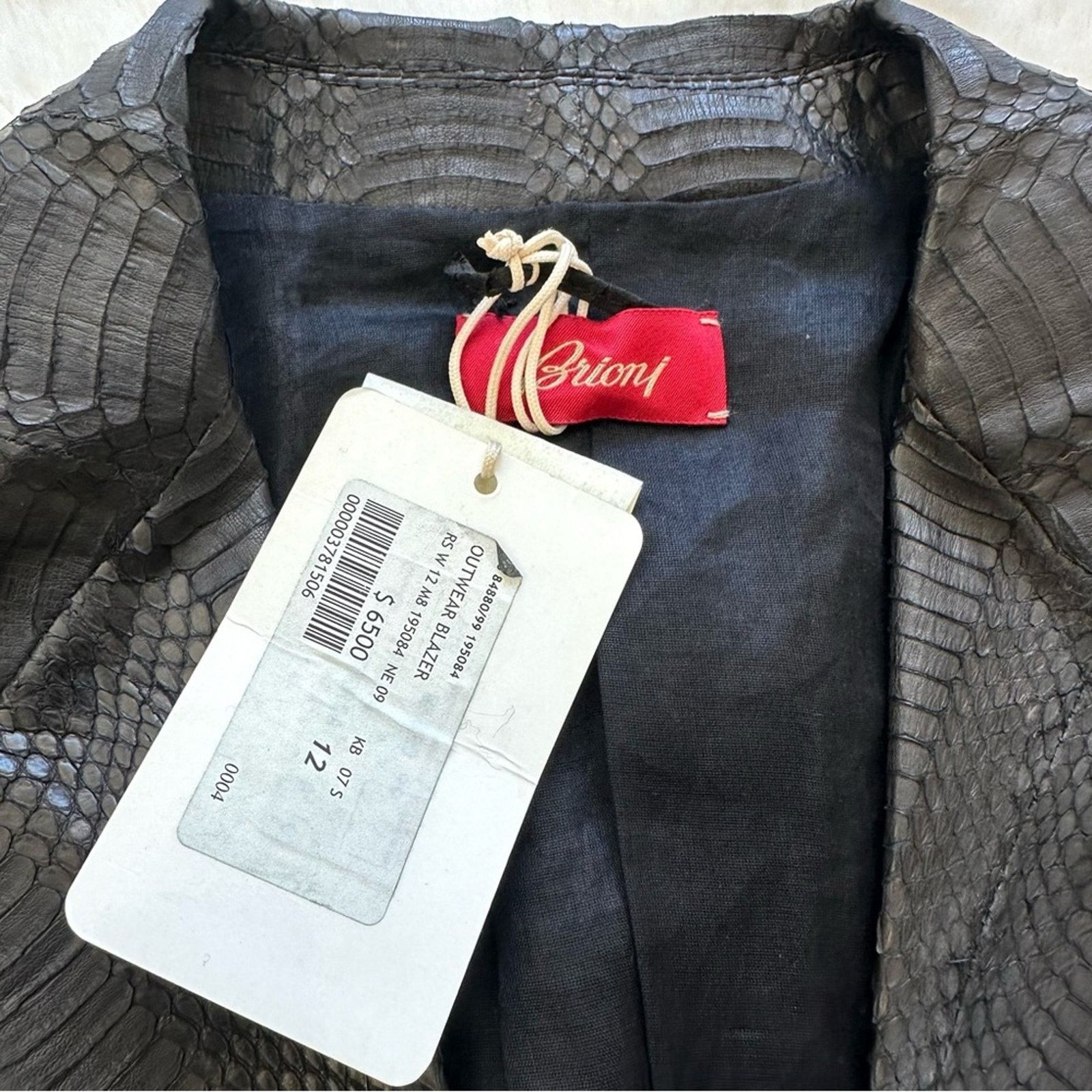 Brioni NWT! Brioni women snake skin leather blazer size 12 US 6500$ Size XL / US 12-14 / IT 48-50 - 7 Thumbnail