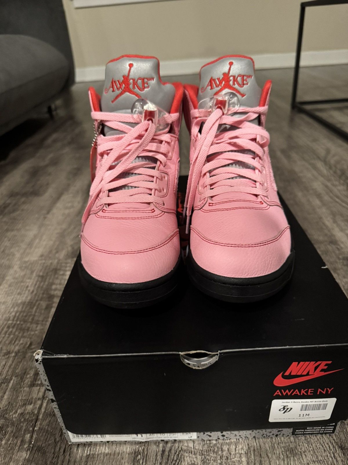Awake NY × Jordan Brand Awake 5s Arctic Pink Size US 11 / EU 44 - 2 Thumbnail