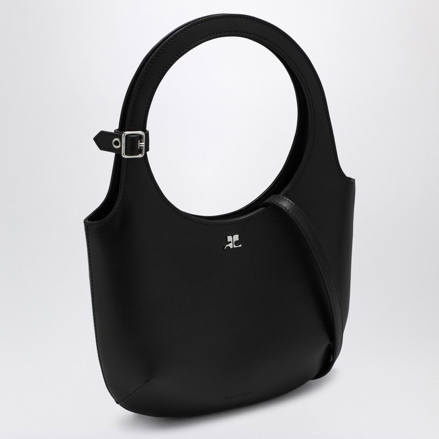 Courreges o1d2blof0824 Size: OS / Leather Holy Tejus Bag in Black Size ONE SIZE - 2 Thumbnail