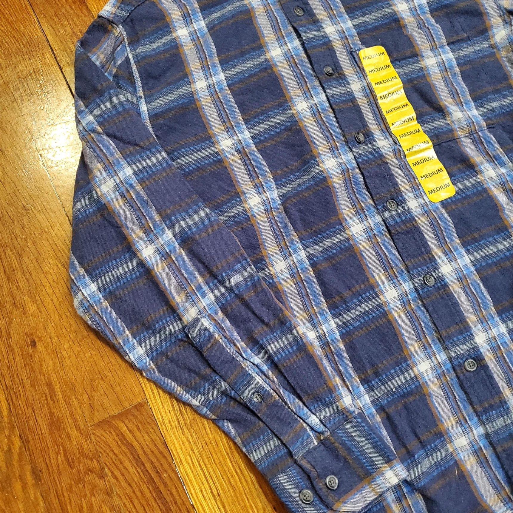 Eddie Bauer Eddie Bauer Shirt Mens Medium Blue Plaid Flannel Button Front Long Sleeve Casual Size US M / EU 48-50 / 2 - 2 Thumbnail