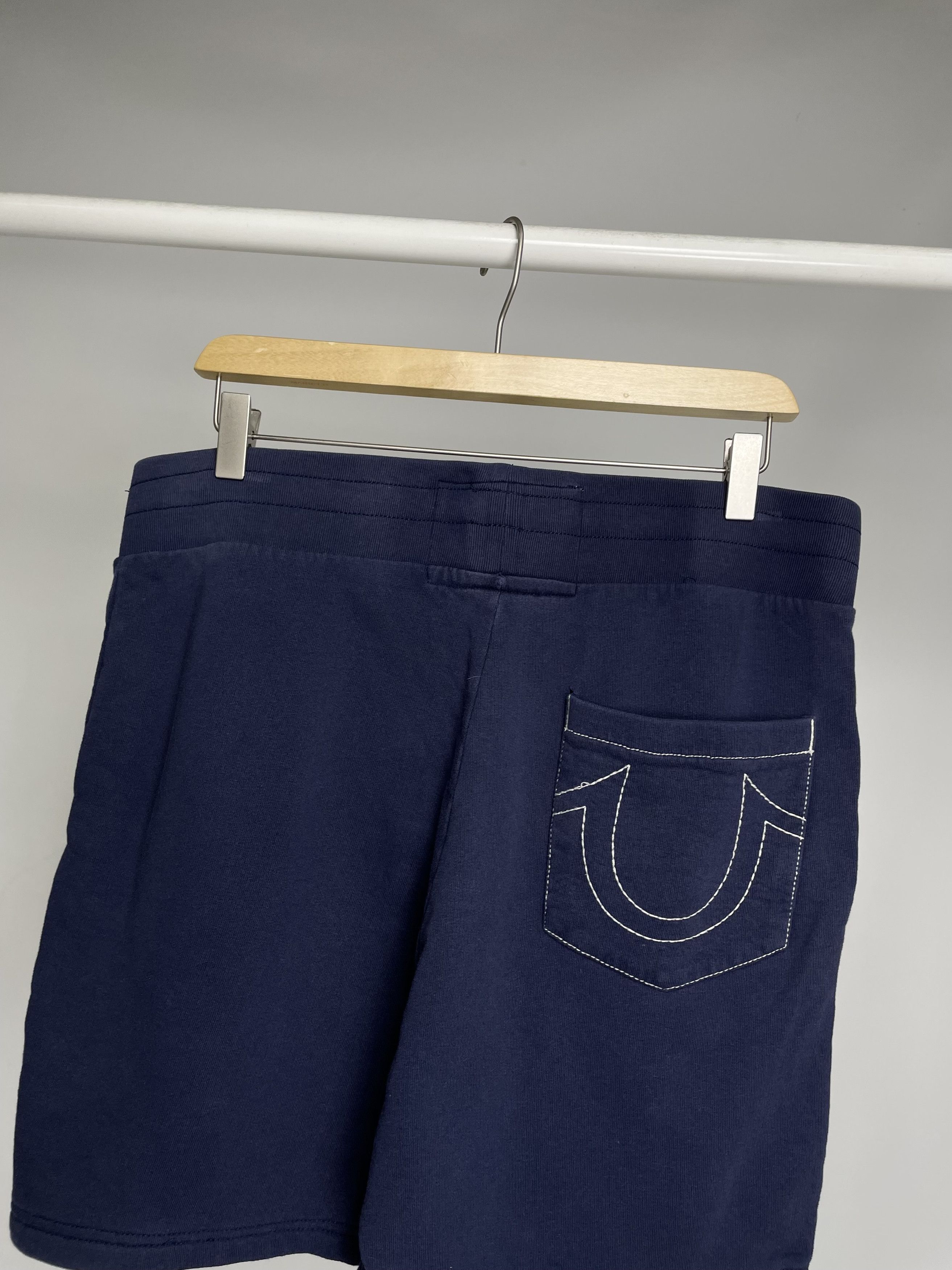 True Religion True Religion Navy Blue Logo Sweat Shorts Size US 30 / EU 46 - 8 Thumbnail