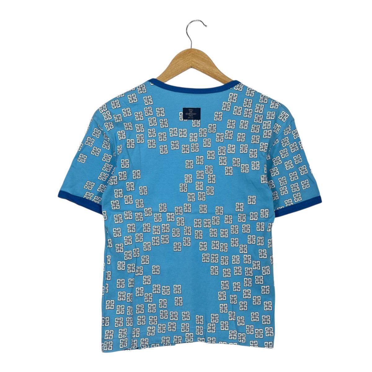 Givenchy Givenchy Monogram T-Shirt Blue All Over Print Designer Tee Size US S / EU 44-46 / 1 - 4 Thumbnail