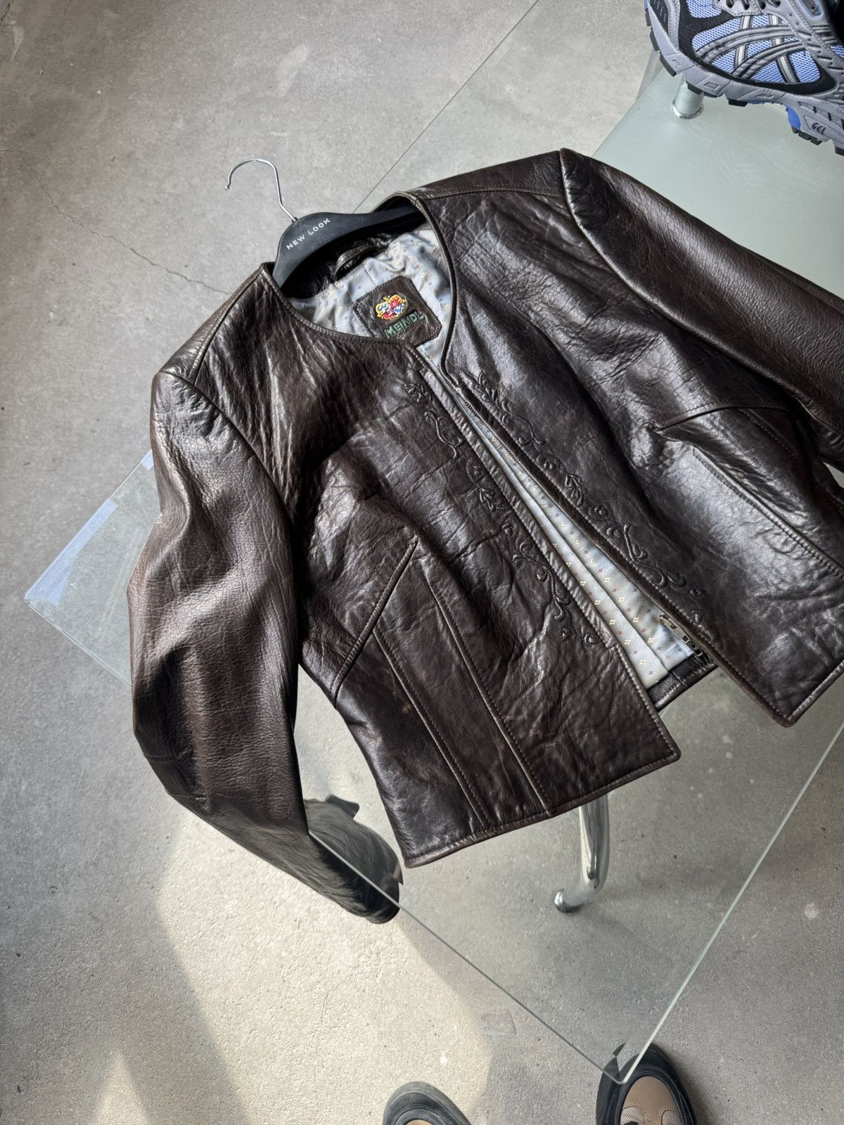 Other 80s Meindl Leather Jacket Designer Rare Size M / US 6-8 / IT 42-44 - 8 Thumbnail