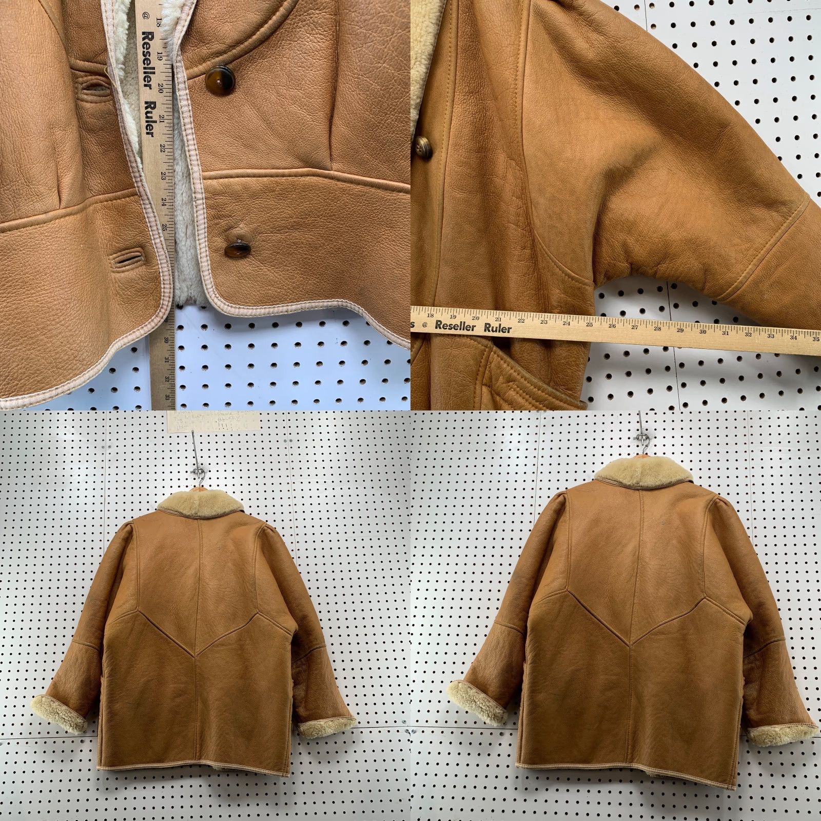 Vintage VINTAGE Shearling Jacket Womens 44 Brown Rancher Pockets Fur Liner Jacket Size XL / US 12-14 / IT 48-50 - 8 Thumbnail