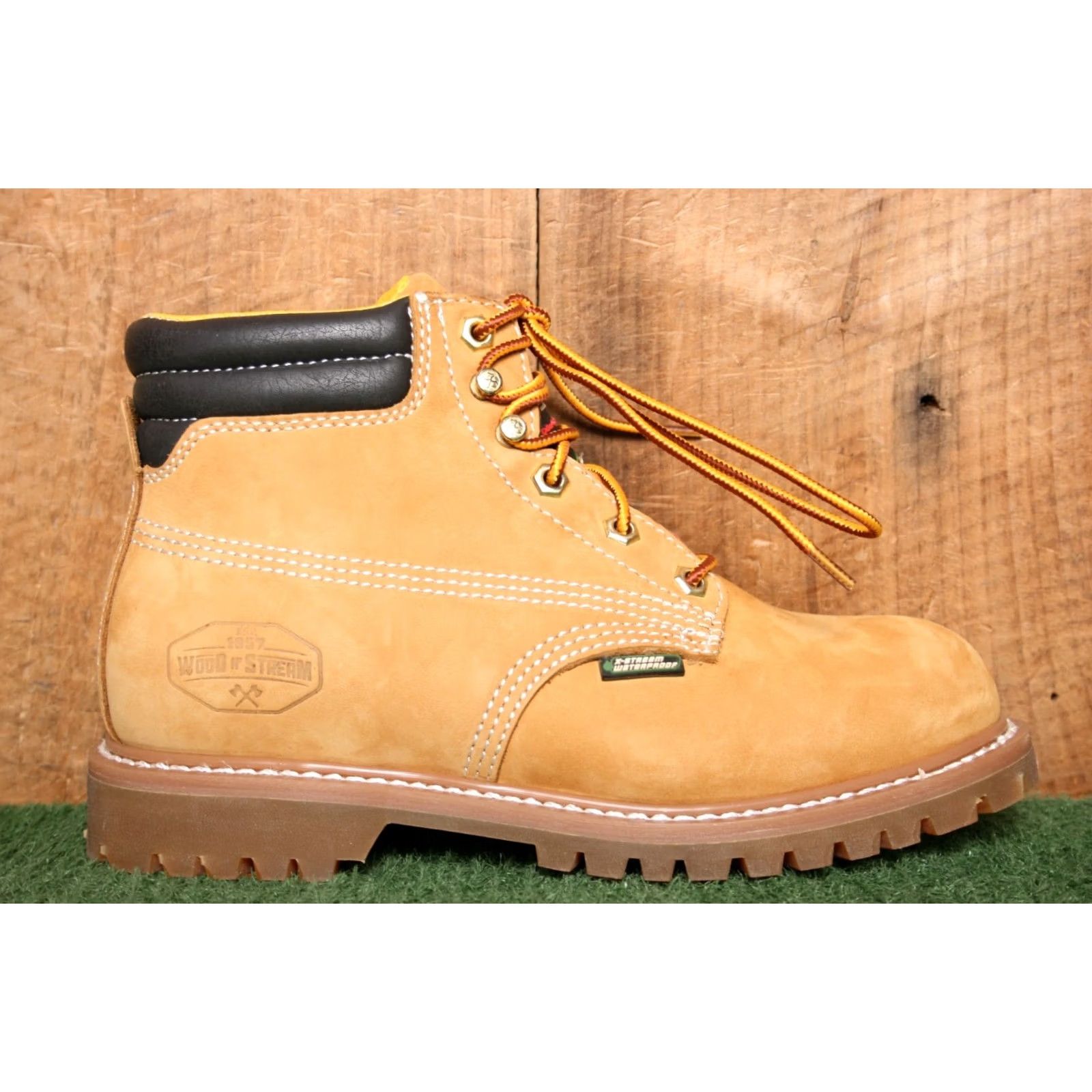 Vintage VINTAGE? No. (Cannot infer vintage) Wood N' Stream Legacy Tan Nubuck Waterproof Work Boots Women's 8M Size US 8 / IT 38 - 2 Thumbnail