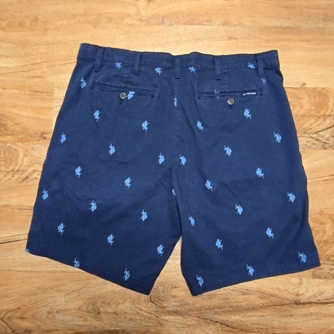 U.S. Polo Assn. U.S. Polo Assn. Shorts Navy Blue Embroidered Mens 38 Shorts Size US 38 / EU 54 - 5 Thumbnail