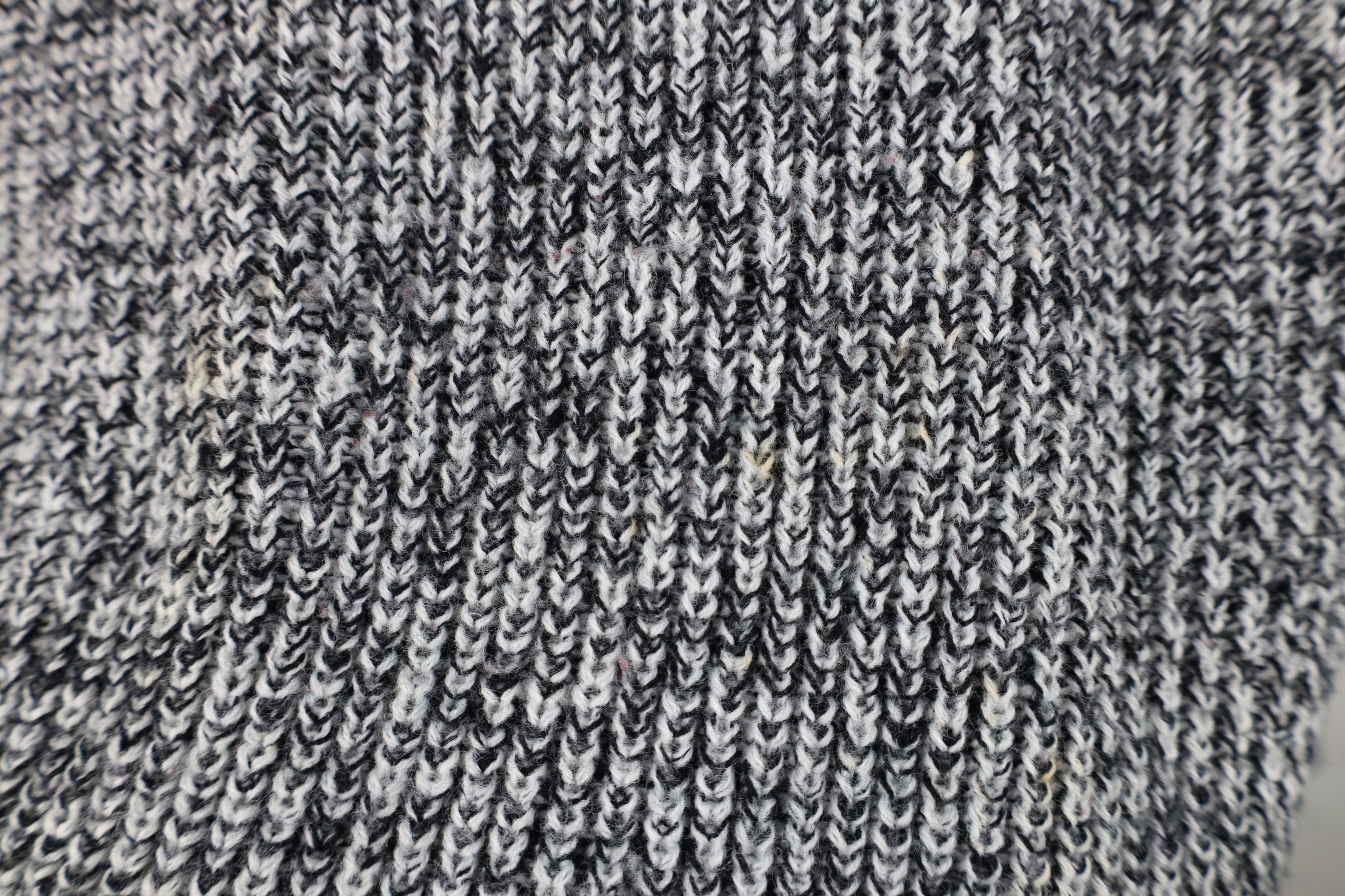 Vintage Vintage 90s Streetwear Blank Chunky Ribbed Knit Sweater Gray Size US M / EU 48-50 / 2 - 6 Thumbnail