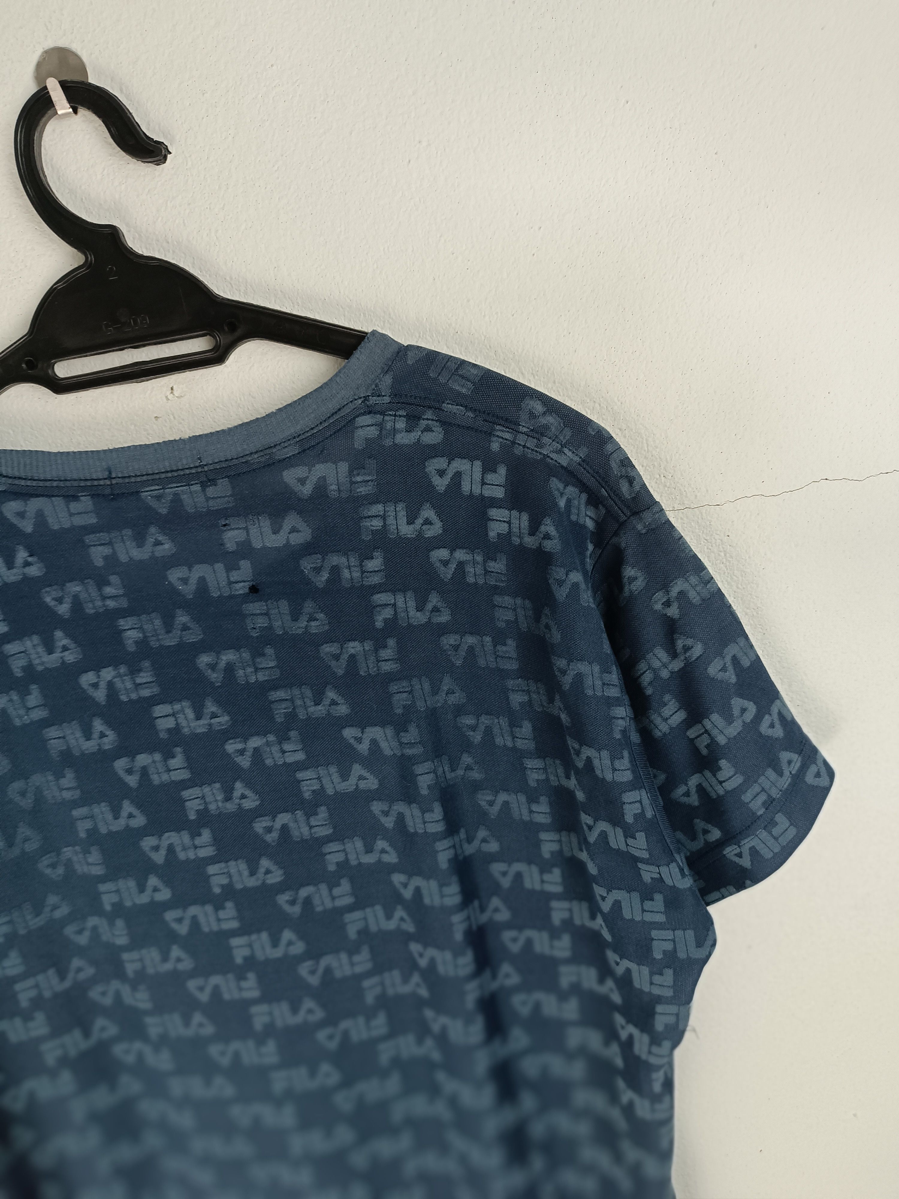 Fila THRASH FADED VINTAGE FILA MONOGRAM TEE Y2K Size US M / EU 48-50 / 2 - 7 Thumbnail
