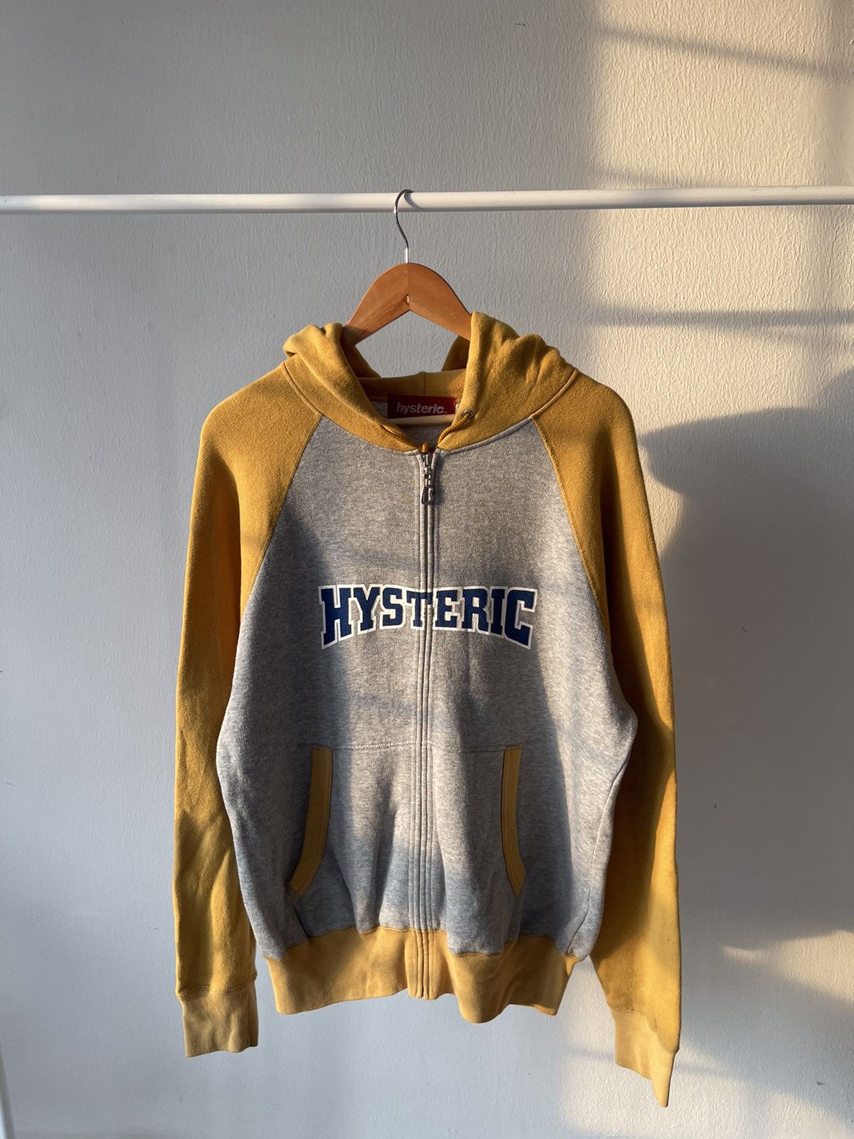 90s Hysteric Glamour Spellout Zip Hoodie