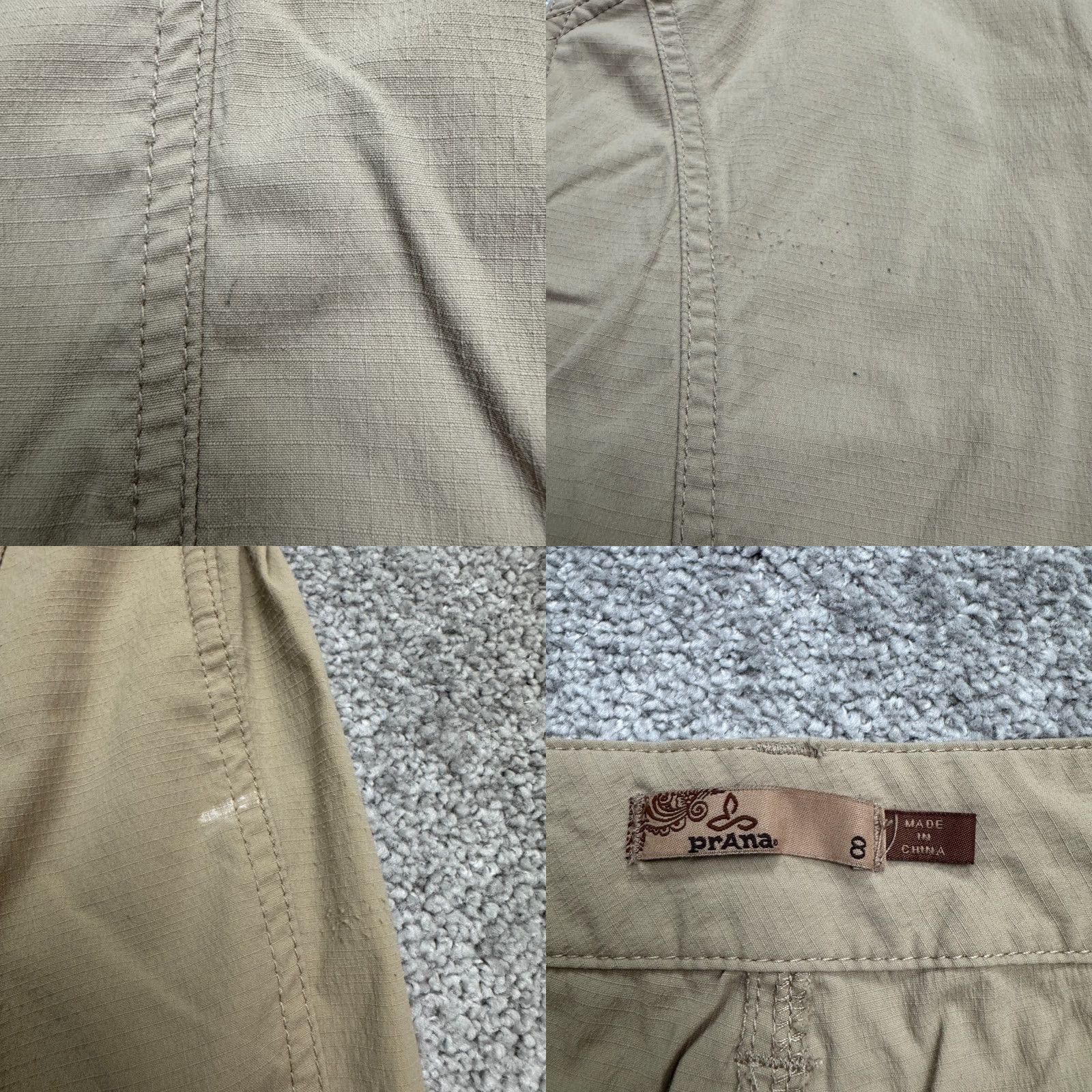 Prana Prana Capri Pants Womens 8 Brown Tan Ankle Zip Straigt Leg Outdoor Hiking 32x22 Size 30" / US 8 / IT 44 - 8 Thumbnail