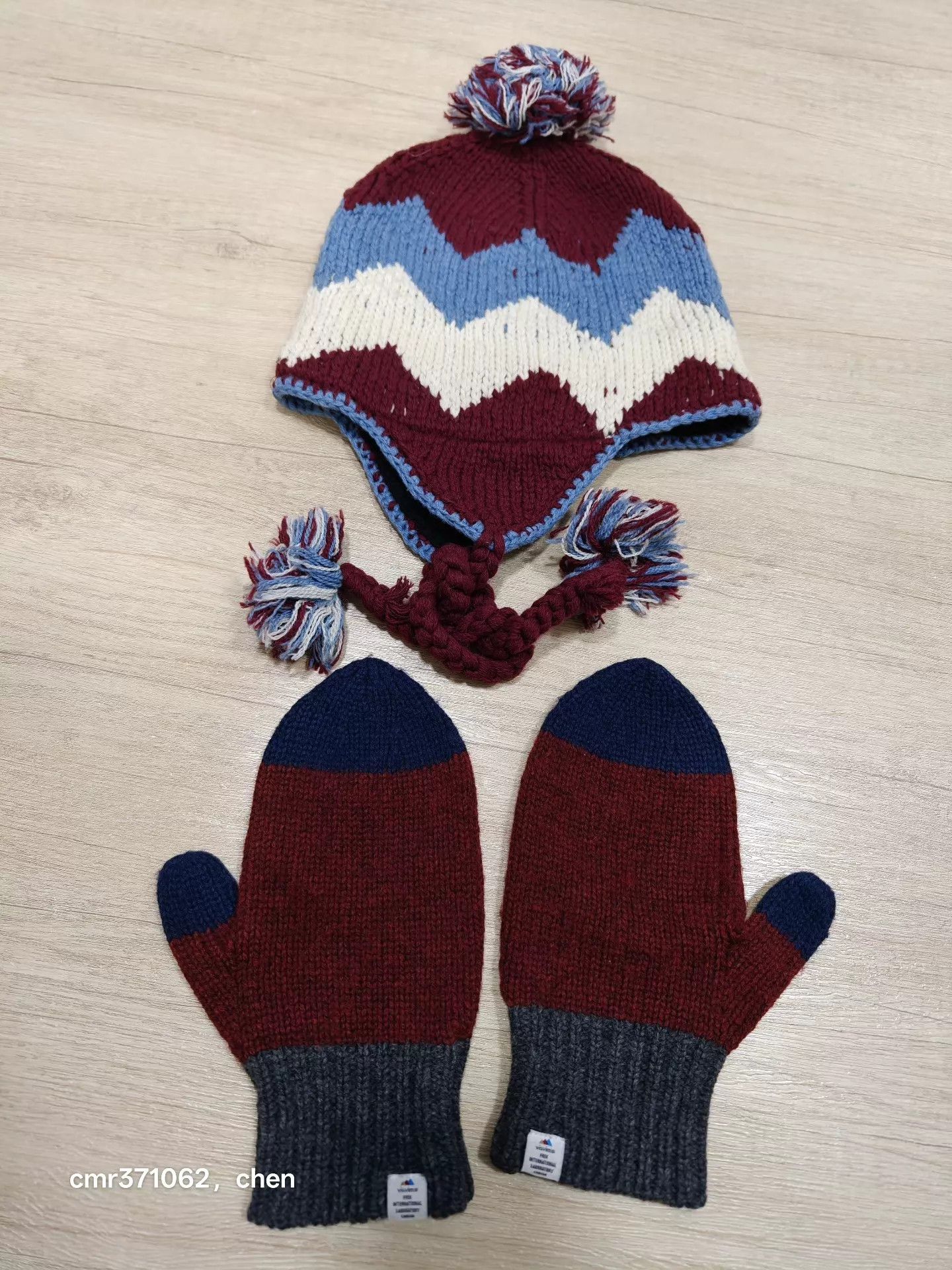 Visvim VISVIM 10AW KNIT FLAP CAP & MITTENS SET F (One Size) Size ONE SIZE - 1 Thumbnail