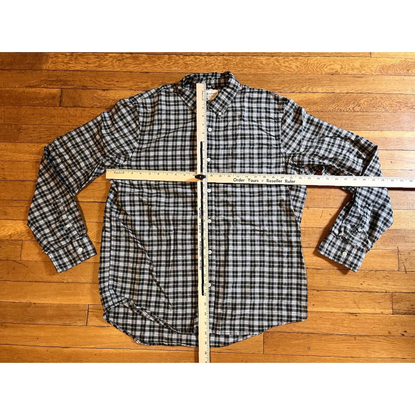 Vintage VINTAGE Denim & Supply Ralph Lauren Shirt Men’s XL Black Green Plaid Size US XL / EU 56 / 4 - 7 Thumbnail