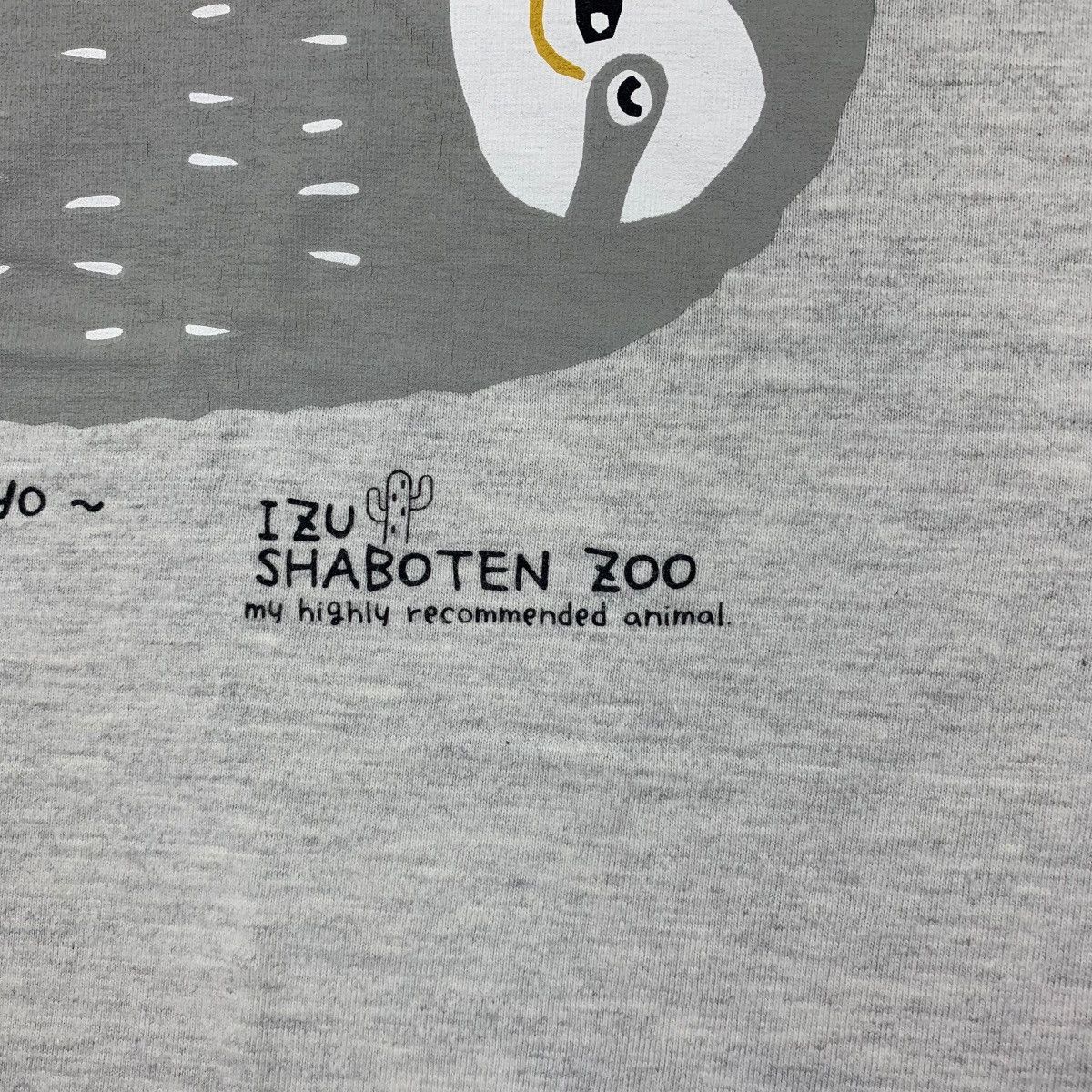 Vintage IZU SHABOTEN ZOO Ito Japan Namakemono Sloth Tee Shirt Top Size L / US 10 / IT 46 - 5 Thumbnail