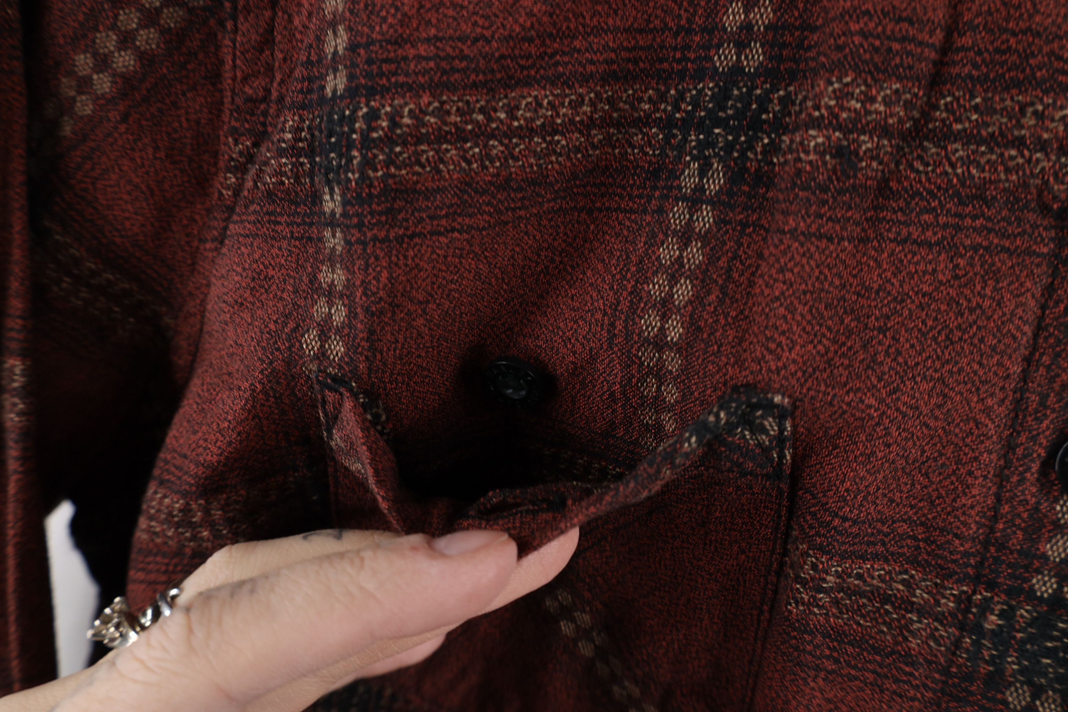 Harley Davidson × Vintage Vintage Harley Davidson Spell Flannel Button Shirt Cotton Size S / US 4 / IT 40 - 5 Thumbnail
