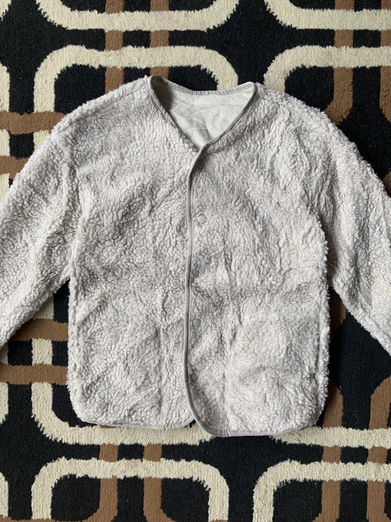 GU × Japanese Brand GU deep piles Fleece button Up Cardigan Size S / US 4 / IT 40 - 3 Thumbnail