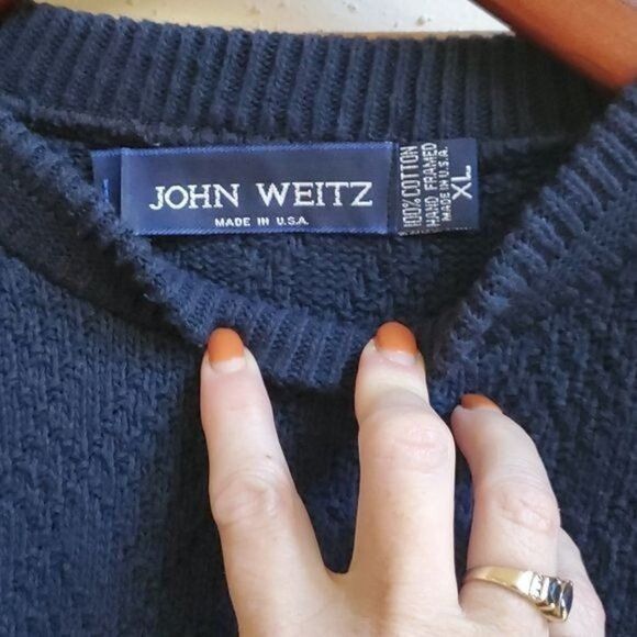 John Weitz John Weitz Hand Framed Knitted Embroidered Vintage Golfer LS Size US XL / EU 56 / 4 - 4 Thumbnail