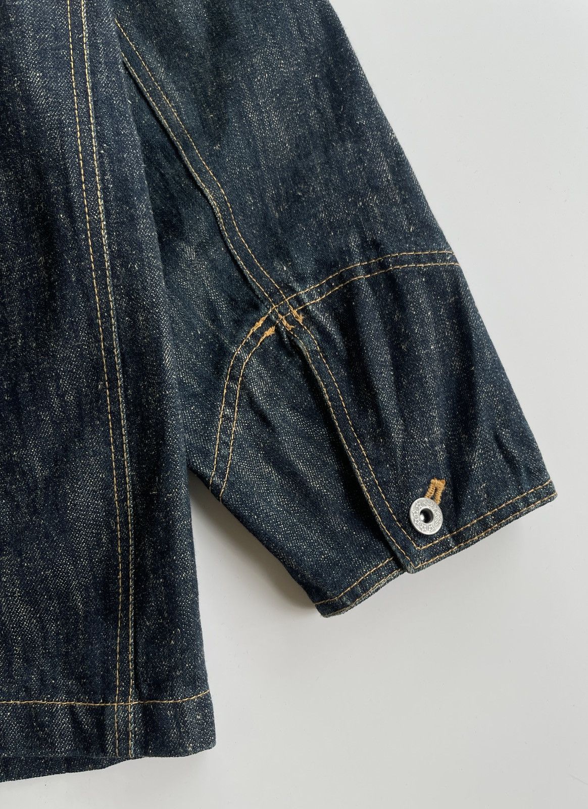 Japanese Brand Vintage Takeo Kikuchi Blue Indigo Denim Jacket Size US M / EU 48-50 / 2 - 10 Thumbnail