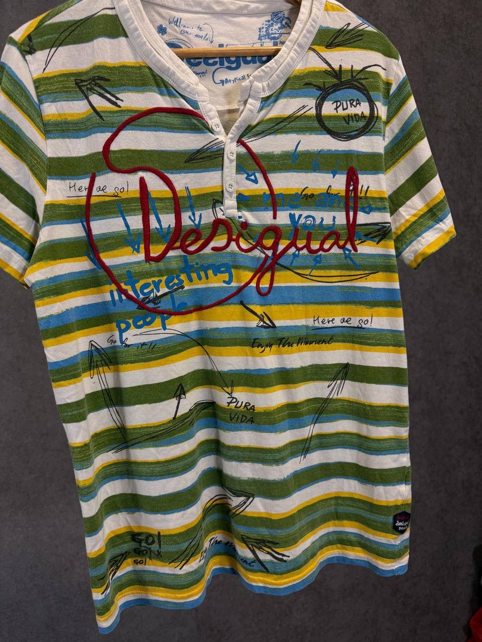 Desigual Desigual designer art crazy tee Size US L / EU 52-54 / 3 - 3 Thumbnail