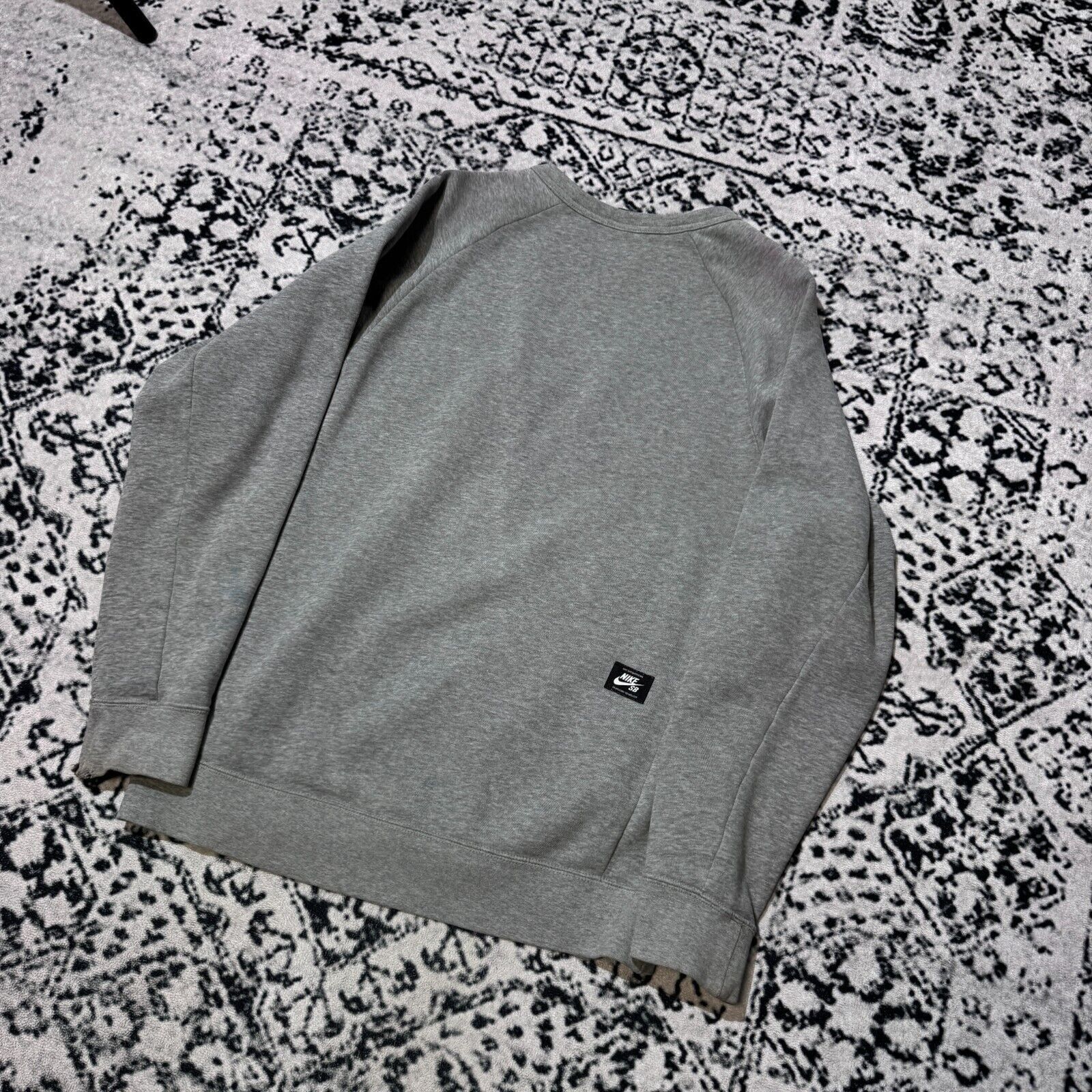 Nike × Vintage Vintage Nike Gray Cotton Crewneck Size S Y2k 90s Logo Sb Size US S / EU 44-46 / 1 - 13 Thumbnail