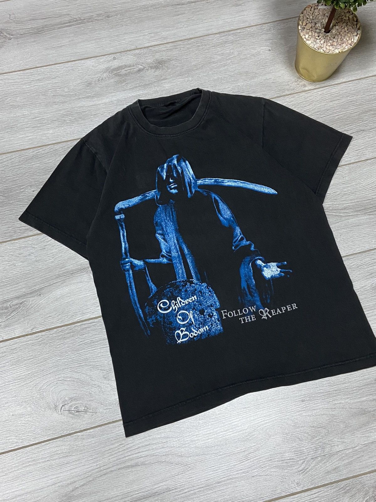 Band Tees Children of Bodom vintage over print big logo t-shirt 90s Size US M / EU 48-50 / 2 - 3 Thumbnail