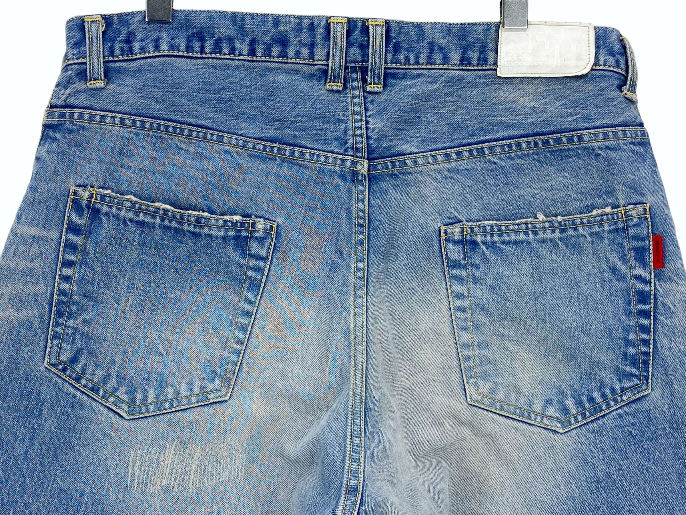 Japanese Brand Mack Daddy Hip Hop Baggy Light Wash Loose Jeans Size US 34 / EU 50 - 11 Thumbnail
