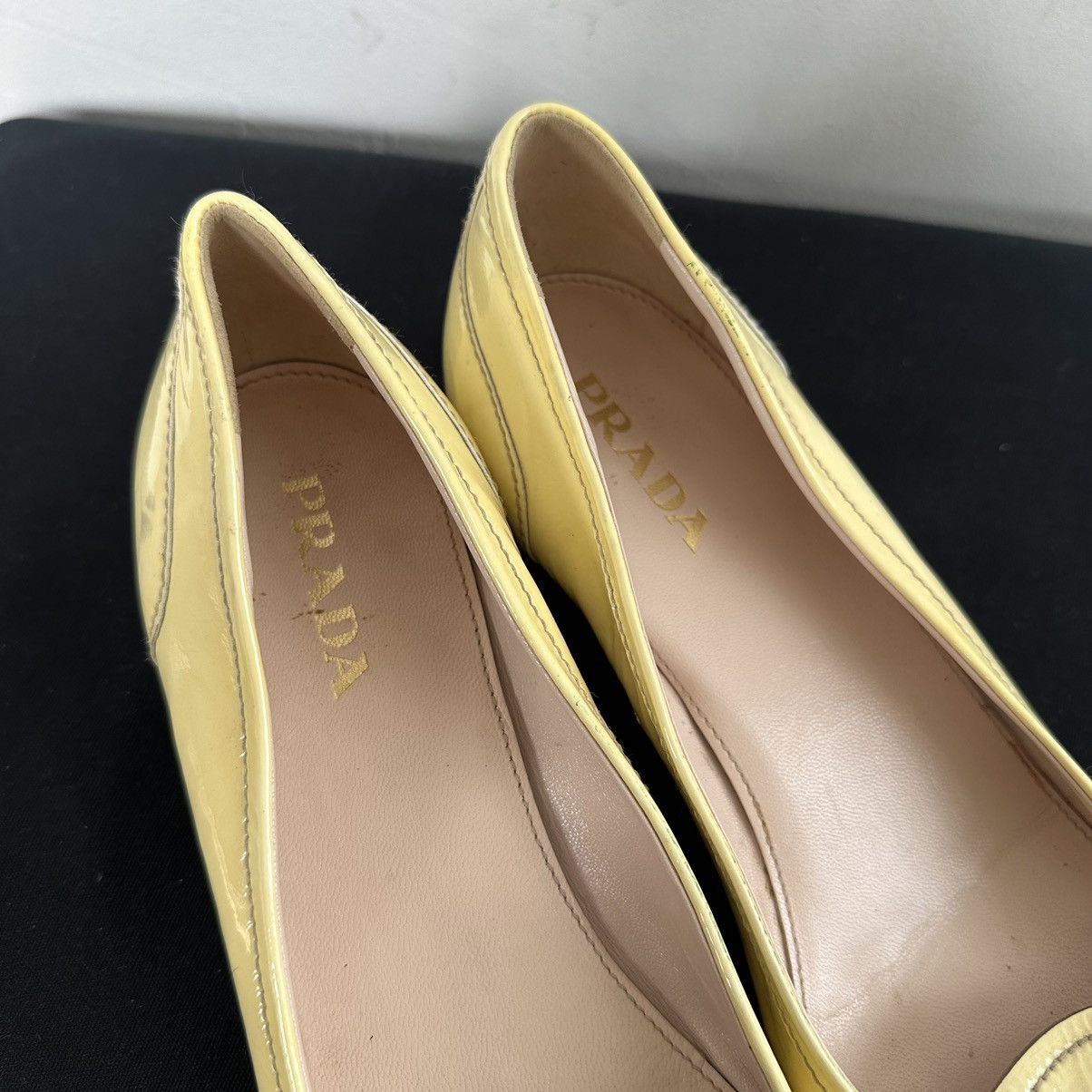 Prada Prada small heel Ballet Flats Shoes Vintage 2000s Retro Rare Size US 8 / IT 38 - 8 Thumbnail