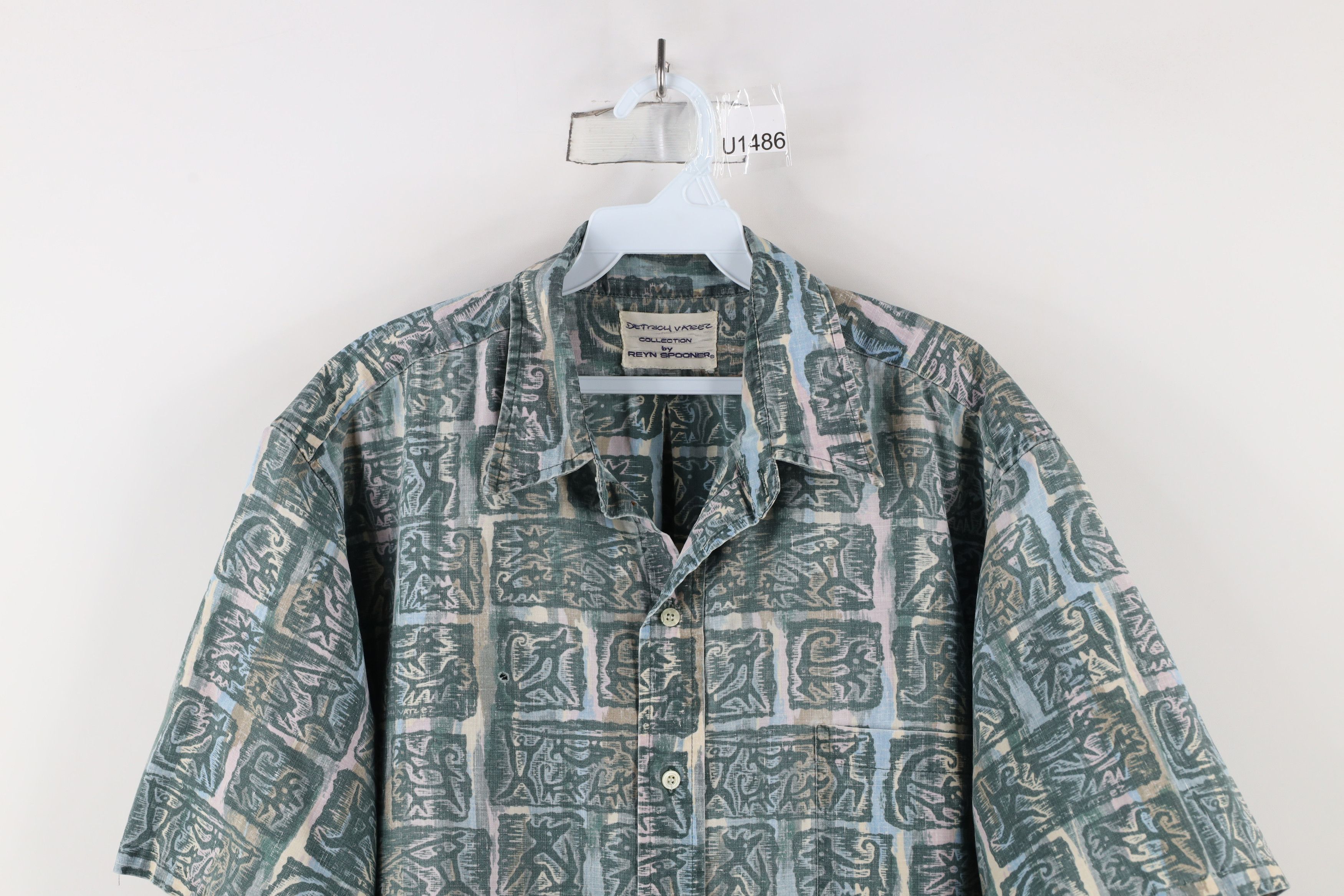 Reyn Spooner × Vintage Vintage 90s Reyn Spooner x Dietrich Varez Art Button Shirt Size US XXL / EU 58 / 5 - 2 Thumbnail