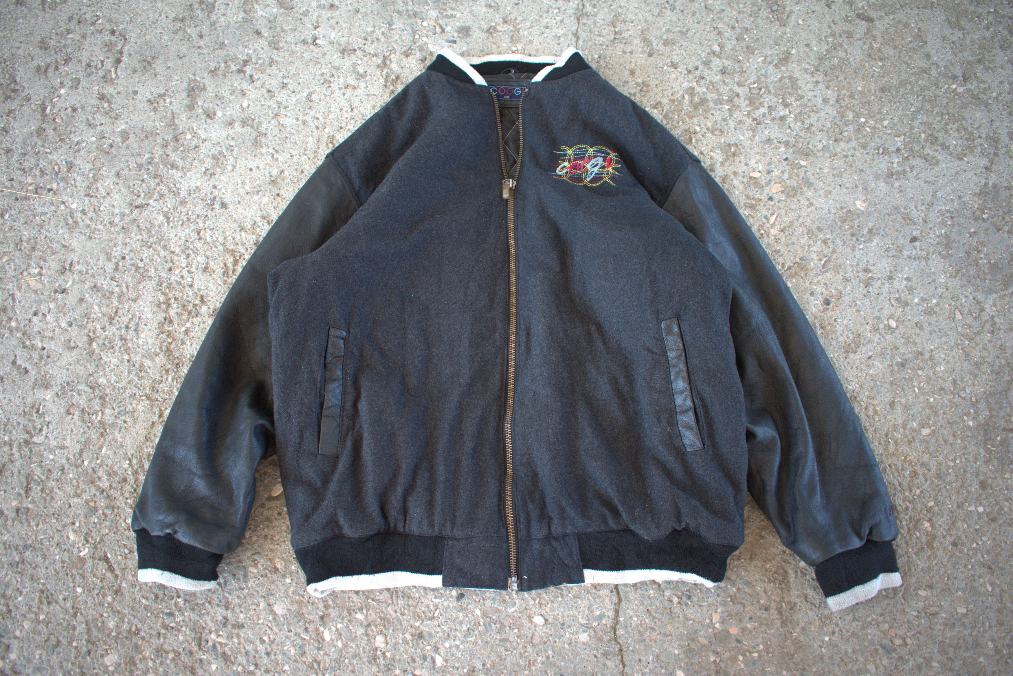 Coogi Coogi leather sleeved wool varsity jacket Size US XXL / EU 58 / 5 - 1 Thumbnail