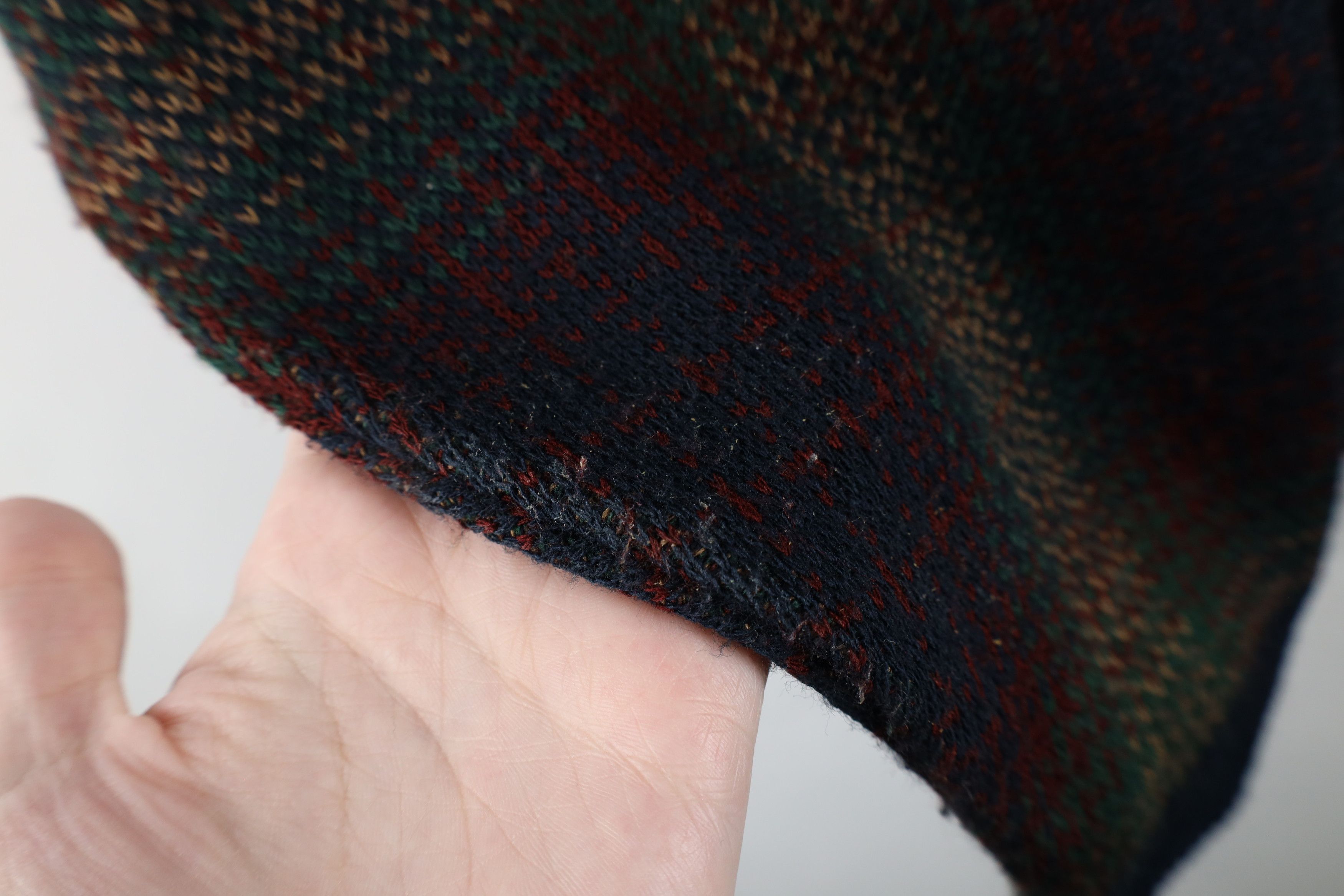 Vintage Vintage 90s Streetwear Plaid Knit Crewneck Sweater Acrylic Size US L / EU 52-54 / 3 - 5 Thumbnail