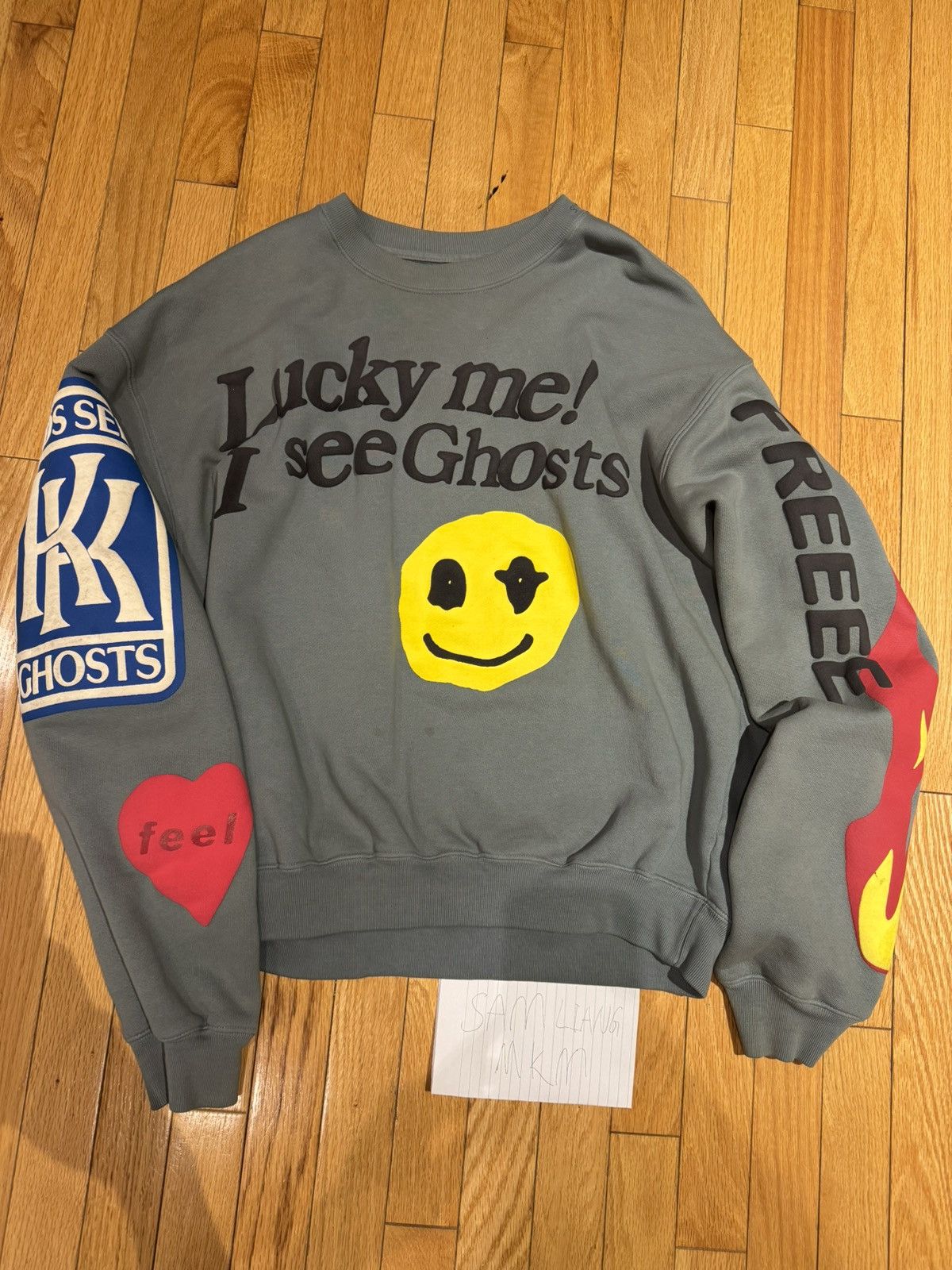CPFM Kids See Ghost "Lucky Me I See Ghost" Crewneck