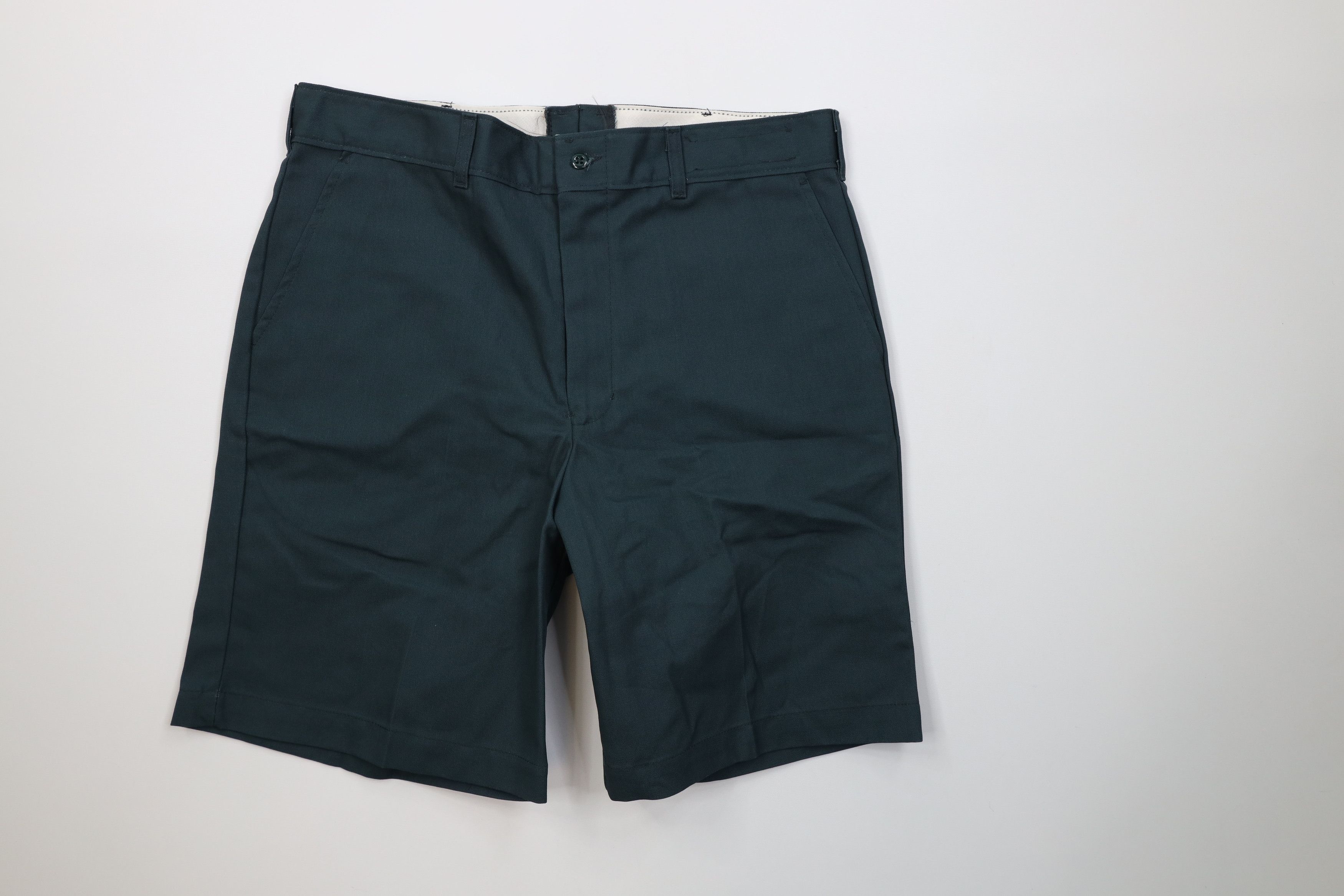 Vintage Vintage 90s Streetwear Workwear Mechanic Chino Shorts Green Size US 34 / EU 50 - 1 Thumbnail