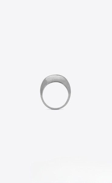 Saint Laurent Paris o1la1rc1a0525 Size: OS / 715954 Medium Bumpy Ring in Metal Size ONE SIZE - 1 Thumbnail