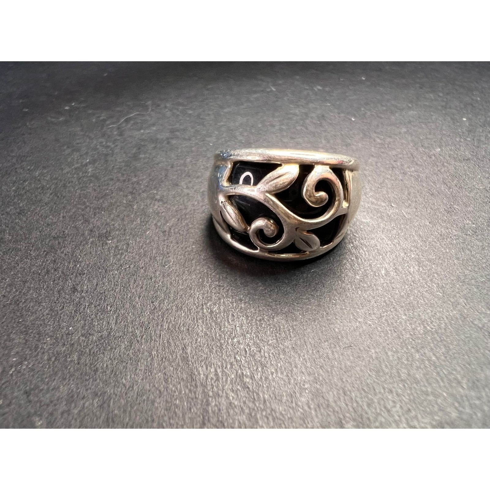 Other Vintage sterling silver black onyx ring size 5 Size ONE SIZE - 2 Thumbnail