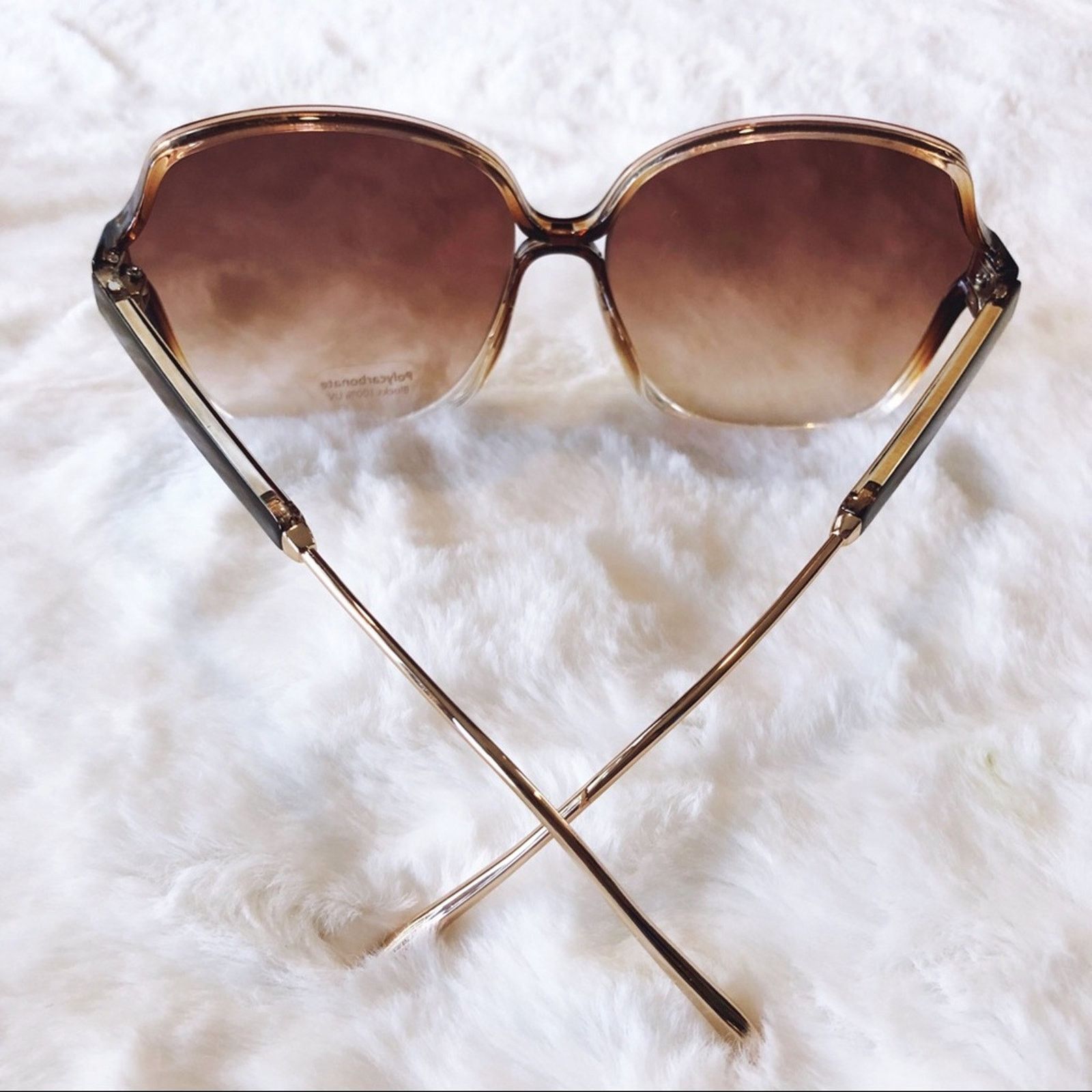 Other Charlotte Brown Oversized Metal Round Sunglasses Size ONE SIZE - 8 Thumbnail