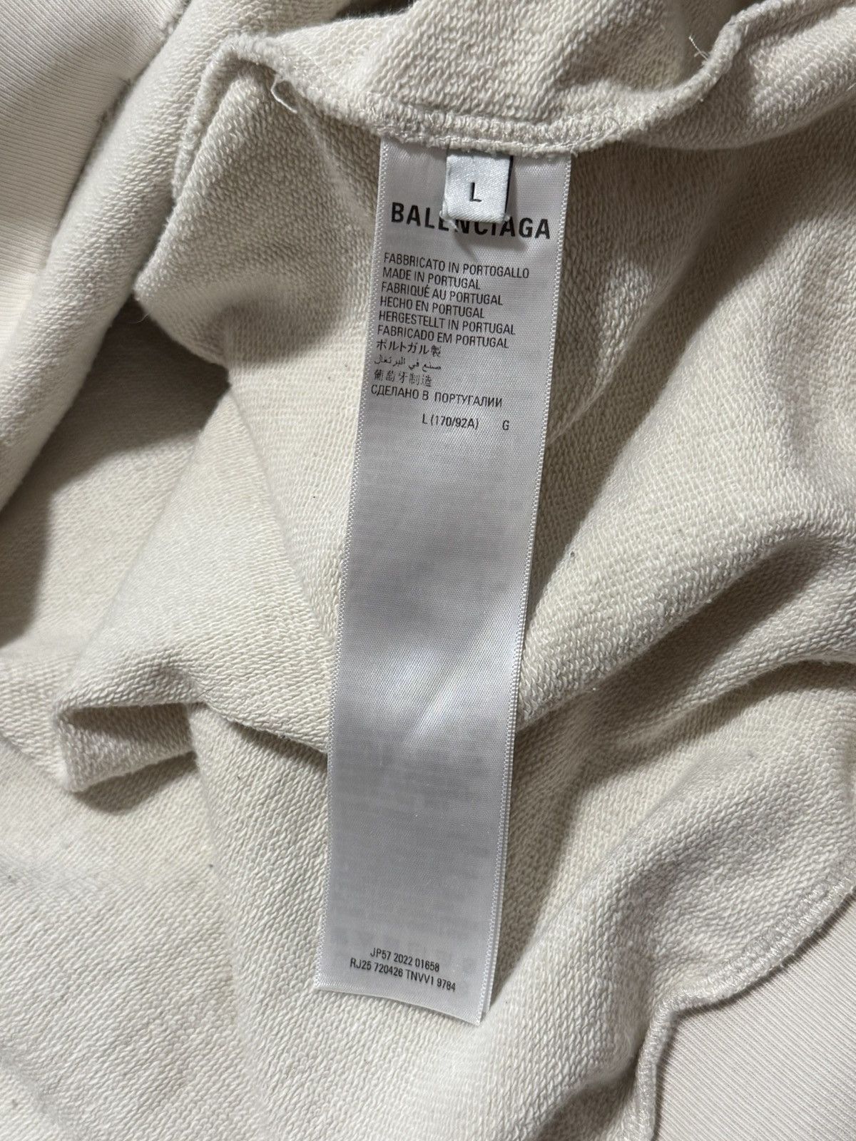 Balenciaga Balenciaga Be Different BB Hoodie in White size Large Size US L / EU 52-54 / 3 - 4 Thumbnail