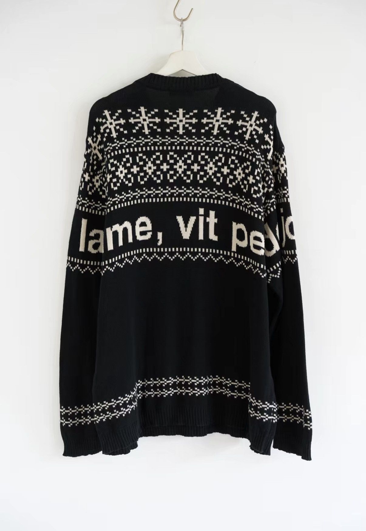 Yohji Yamamoto Yohji Yamamoto 16AW Fair Isle Jacquard Knit Sweater J4 Size US M / EU 48-50 / 2 - 2 Thumbnail