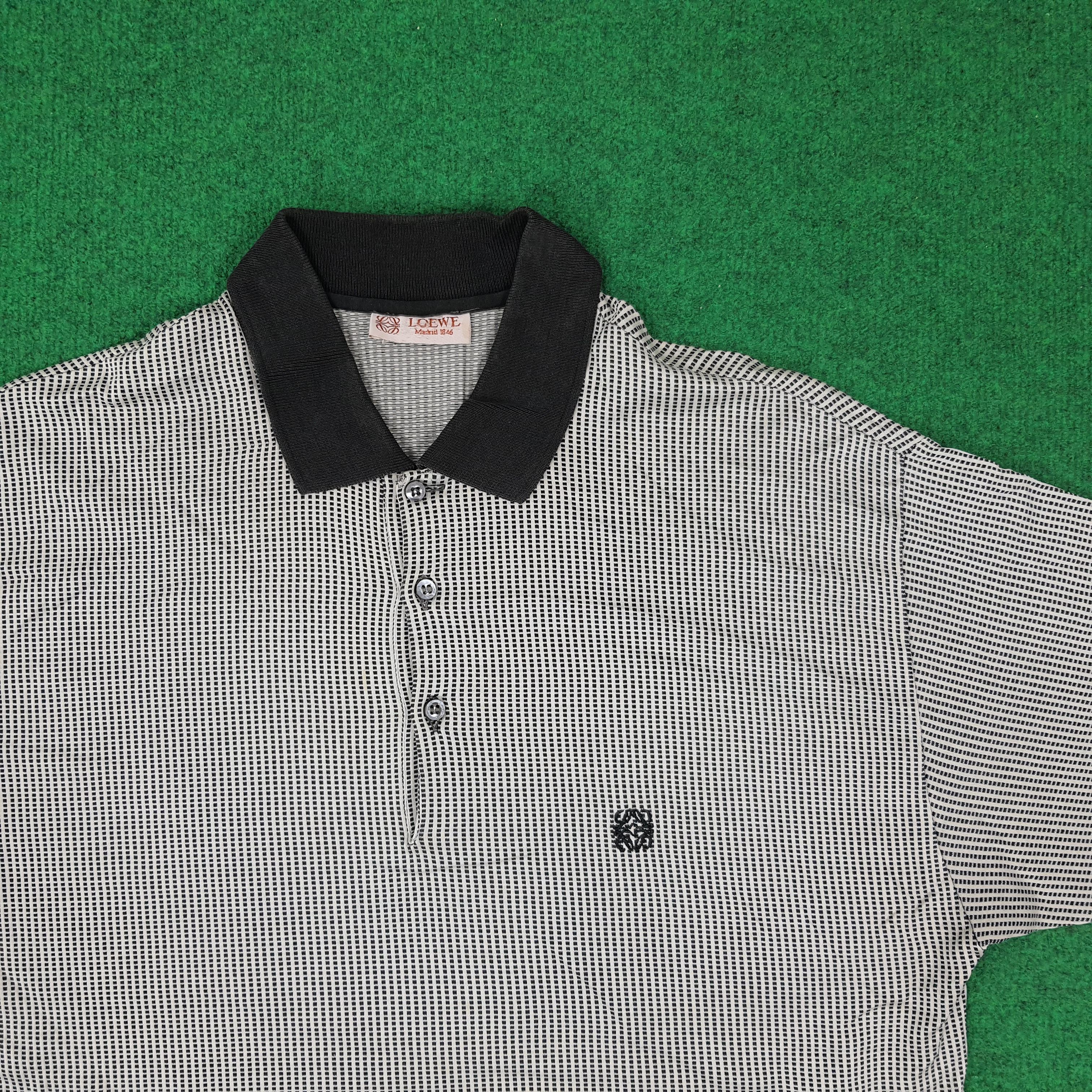 Loewe Vintage Loewe Madrid Luxury Streetwear Polo Shirt C239N20 Size US L / EU 52-54 / 3 - 2 Thumbnail